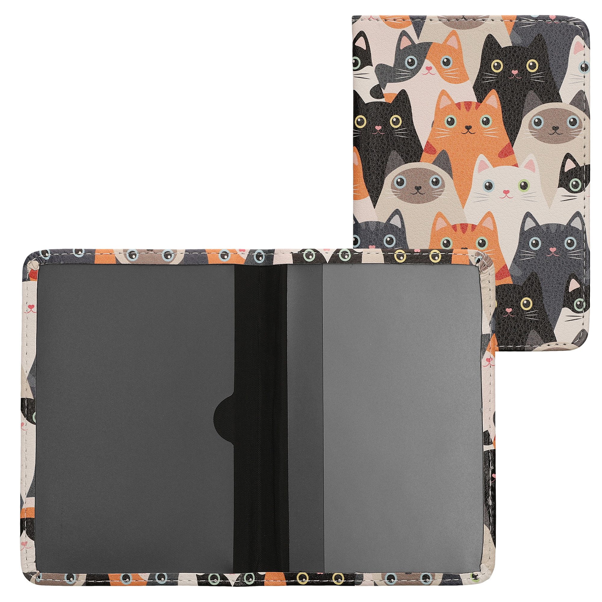 kwmobile Organizer Fahrzeugschein Hülle mit Kartenfächern (1 St), Kunstleder Etui Tasche Zulassungsbescheinigung