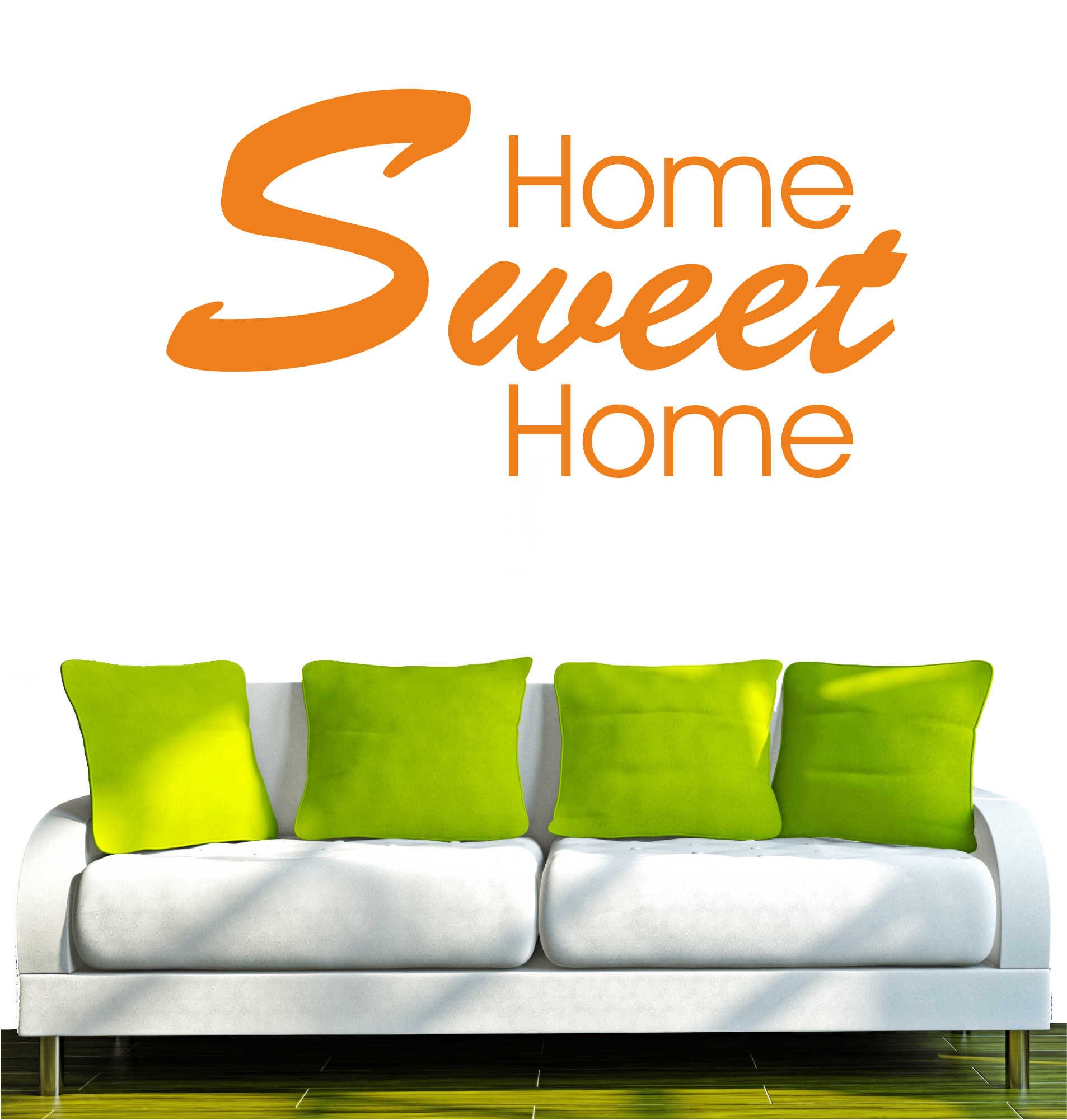 INDIGOS UG Wandtattoo Wandtattoo - Wandaufkleber - w012 Home Sweet Home