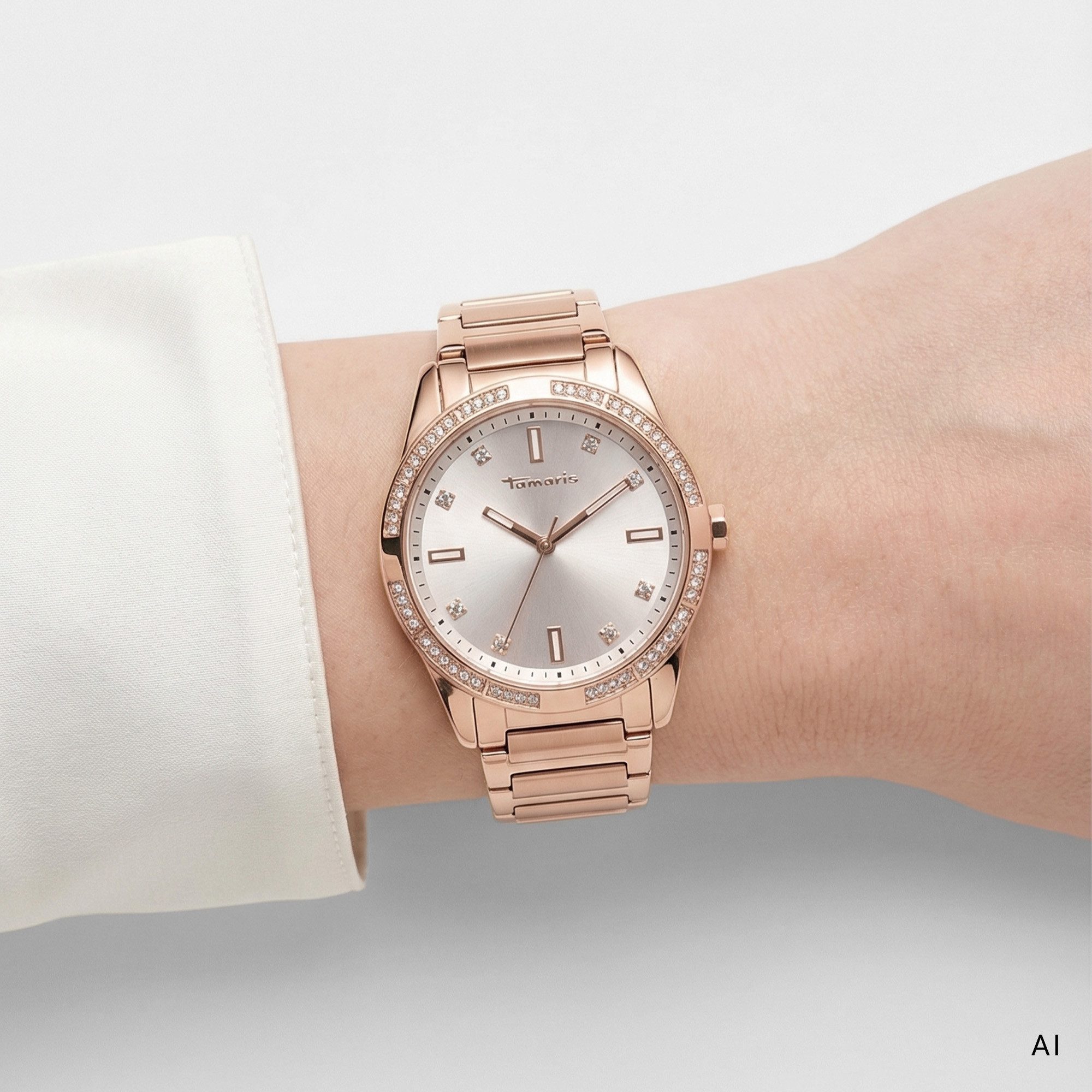 Tamaris Quarzuhr The Modern Classic Metall – Bild 4 von 4