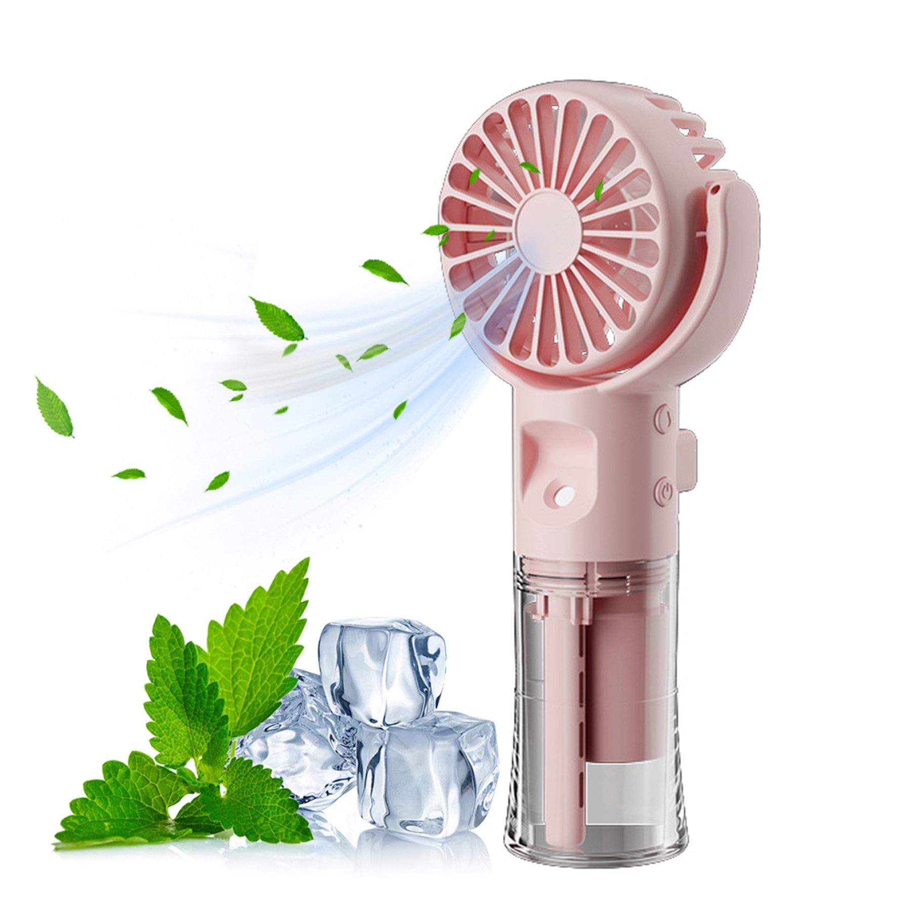 Mini USB-Ventilator Handventilator, Tragbarer Mini Ventilator, Wiederaufladbar,800MAH