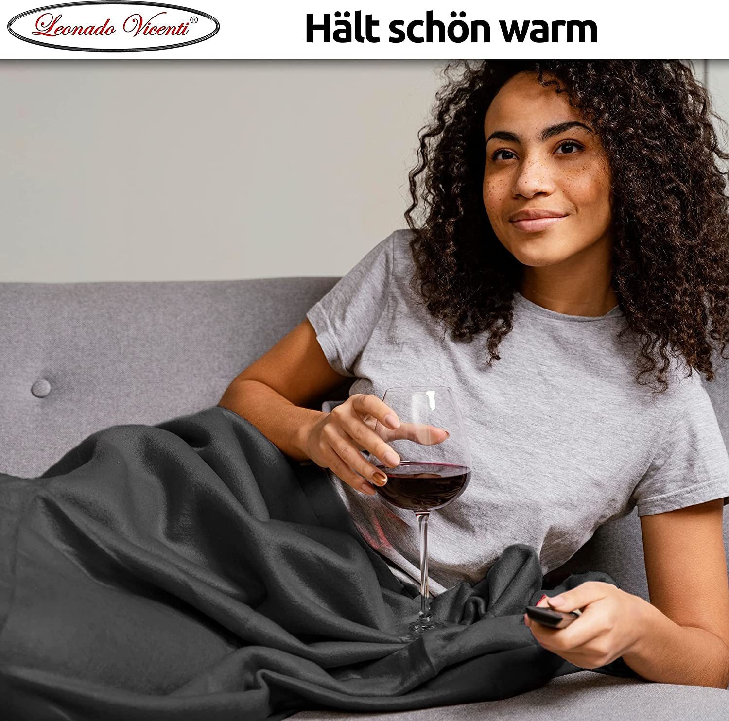 Wohndecke Kuscheldecke kuschelig warm Sofadecke, Visaggio, super weich und flauschig, Allergiker geeignet, atmungsaktiv