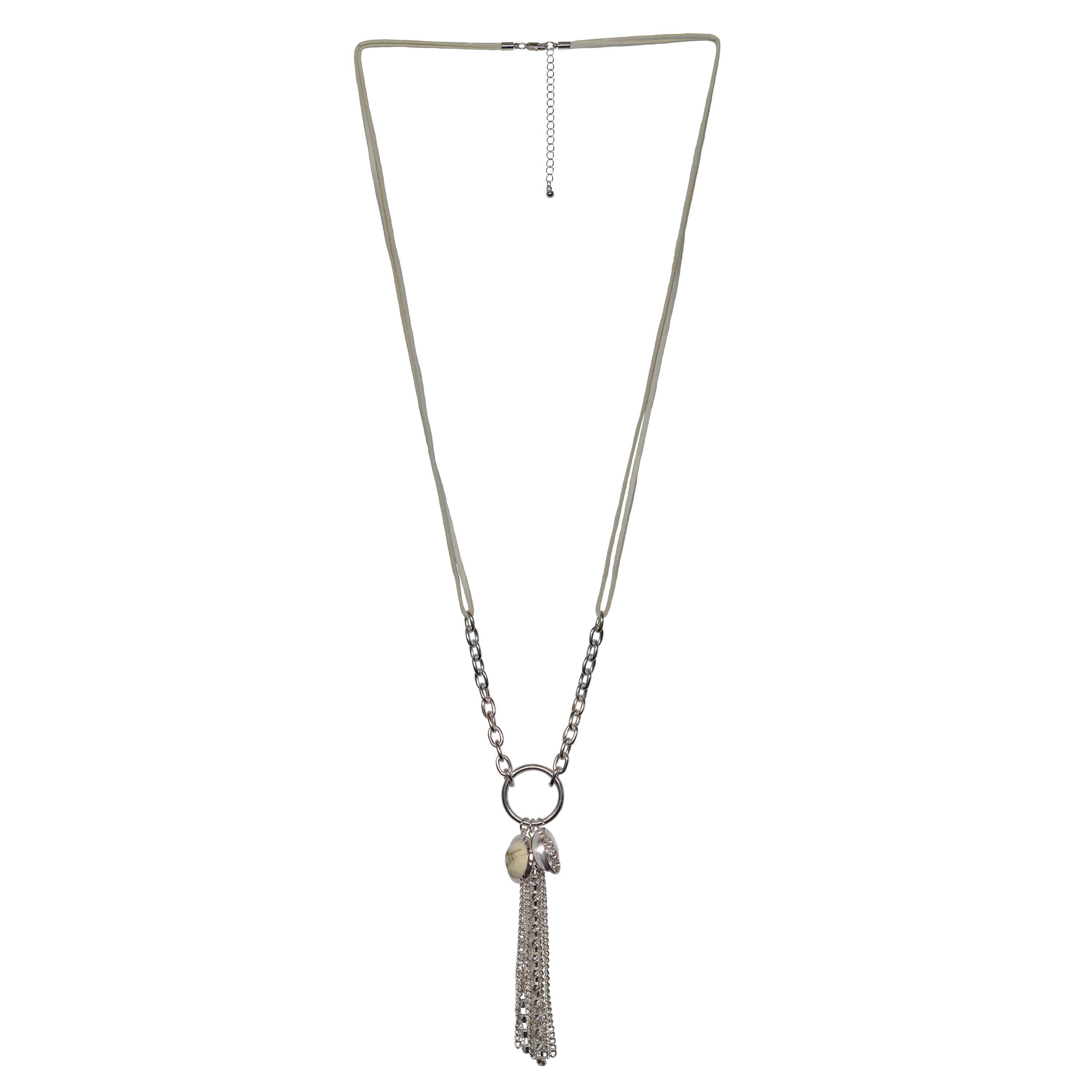 Firetti Lange Kette Schmuck Geschenk Daily Tassel Y-Kette, mit Glasstein