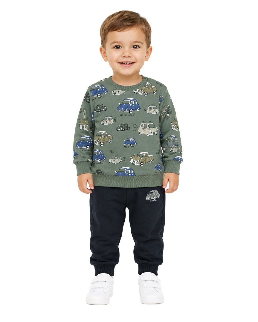 Fashion Boy Shirt & Hose 2-teiliges Set mit Sweatshirt & Jogginghose JF2331 (Set, Sweatshirt & Jogginghose)