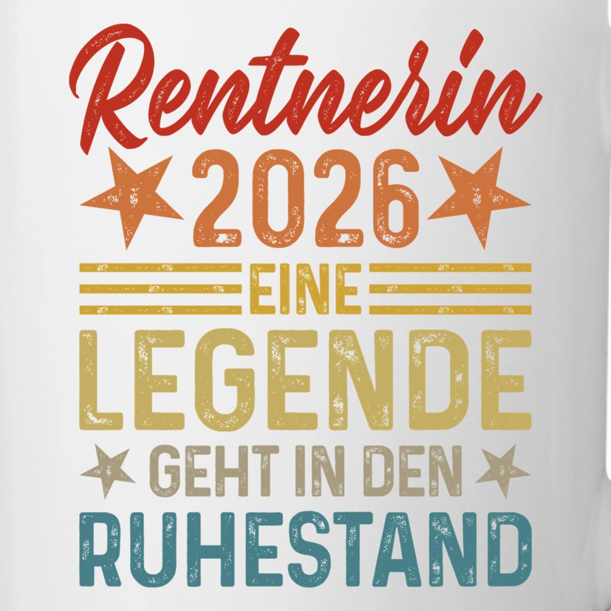 Spreadshirt Tasse Rentnerin 2026 Legende Geht In Den Ruhestand Tasse, Keramik