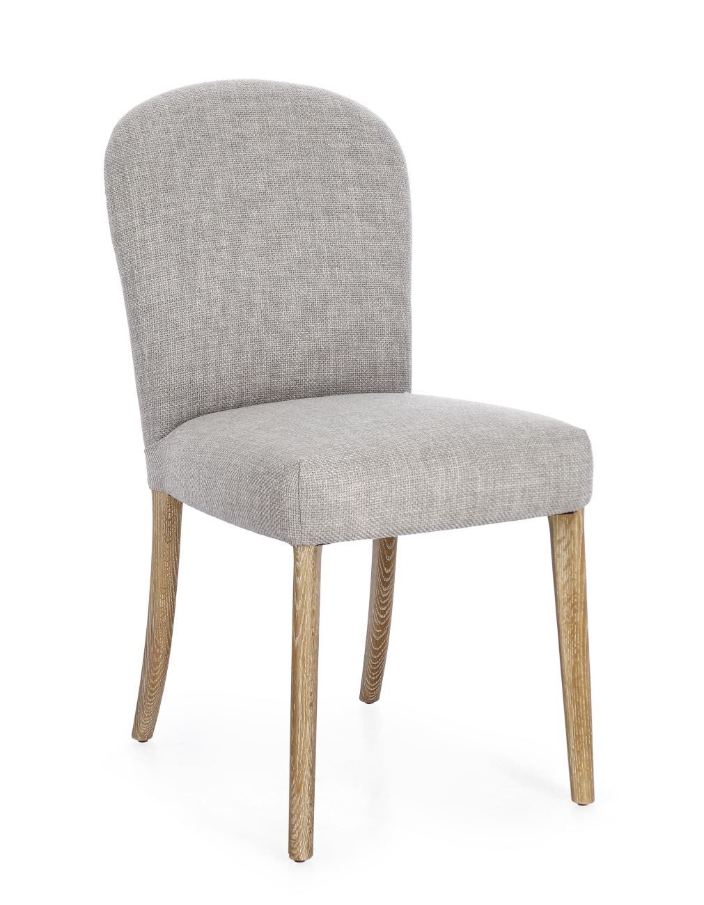 Bizzotto Stuhl Sofia aus Stoff, Grau