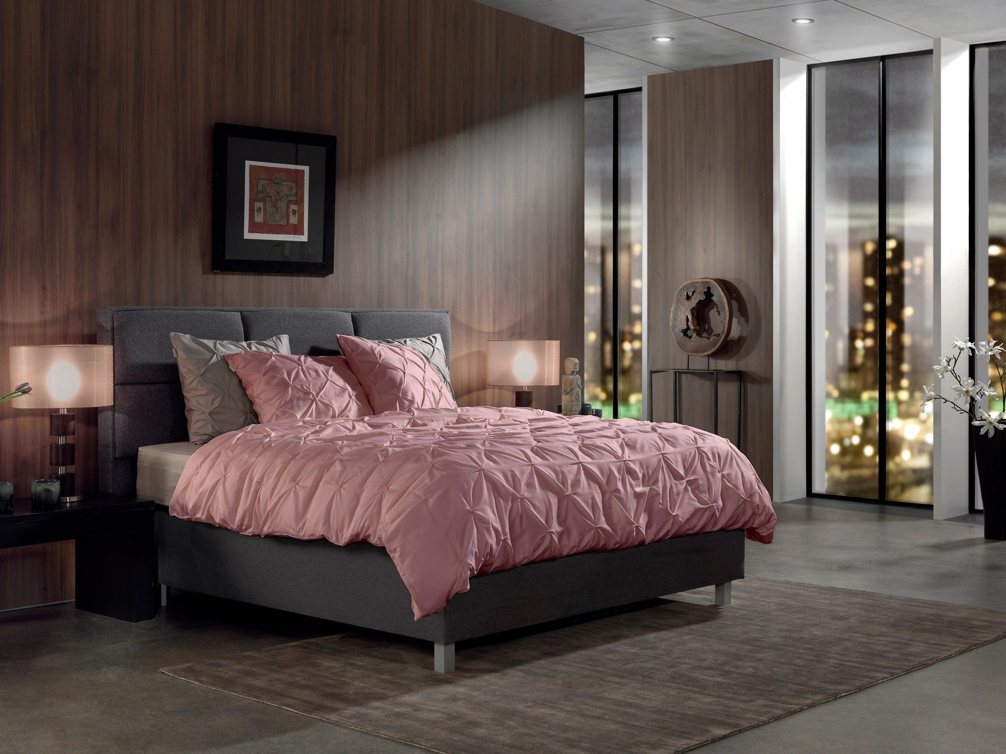 YELLOW Bettwäsche Nova Dbo 240 Shady Pink 240x220 Shady-Pink Uni, Mako Satin, 3 teilig, Bettwäsche 240x220 Baumwolle Mako Satin Uni Hotelverschluss