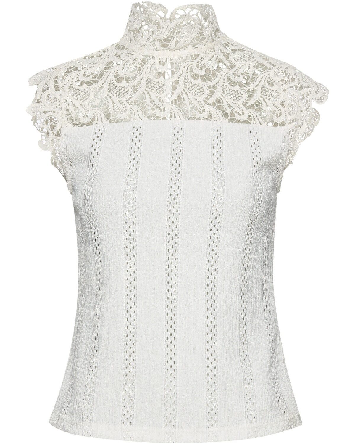 Almsach Trachtenbluse Blusenshirt mit Spitze