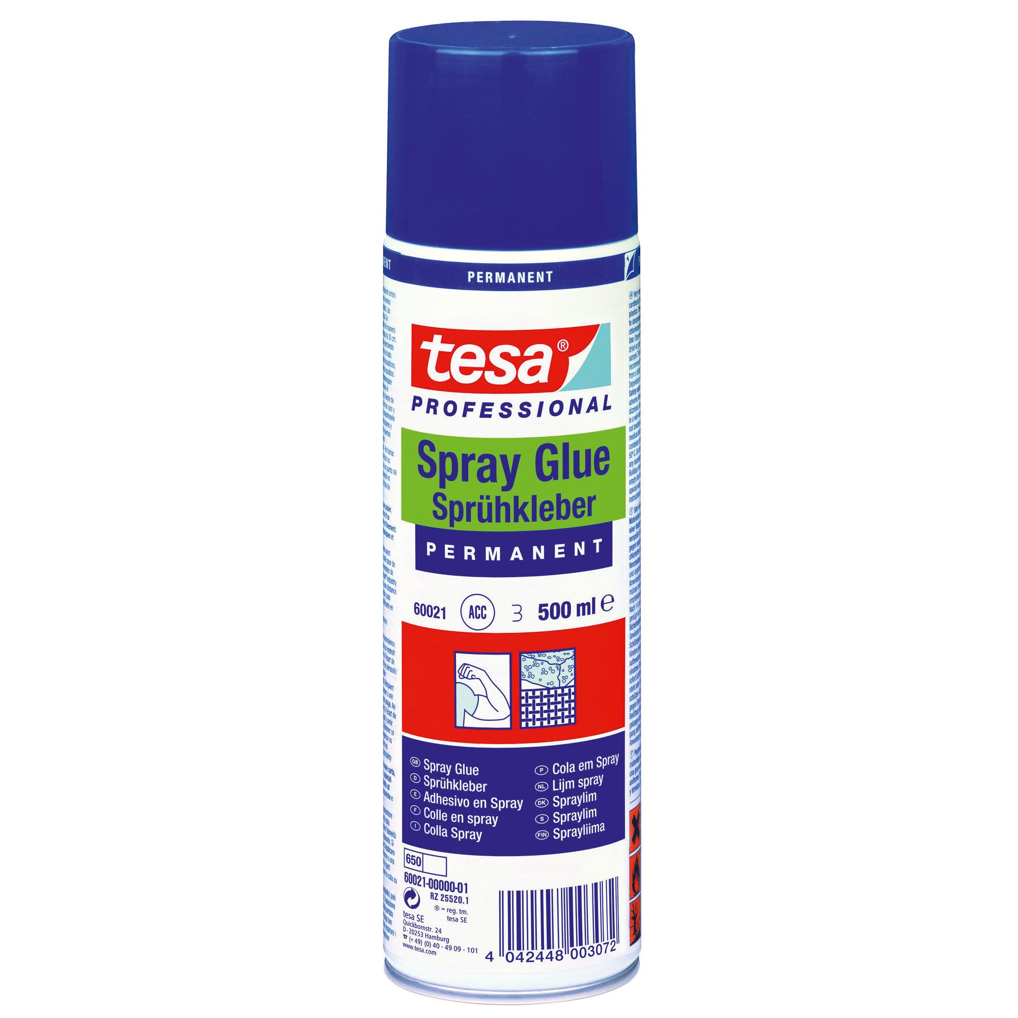 tesa Ремесленный клей tesa Sprühhaftkleber permanent 500ml Nr. 60021, nicht ablösbar