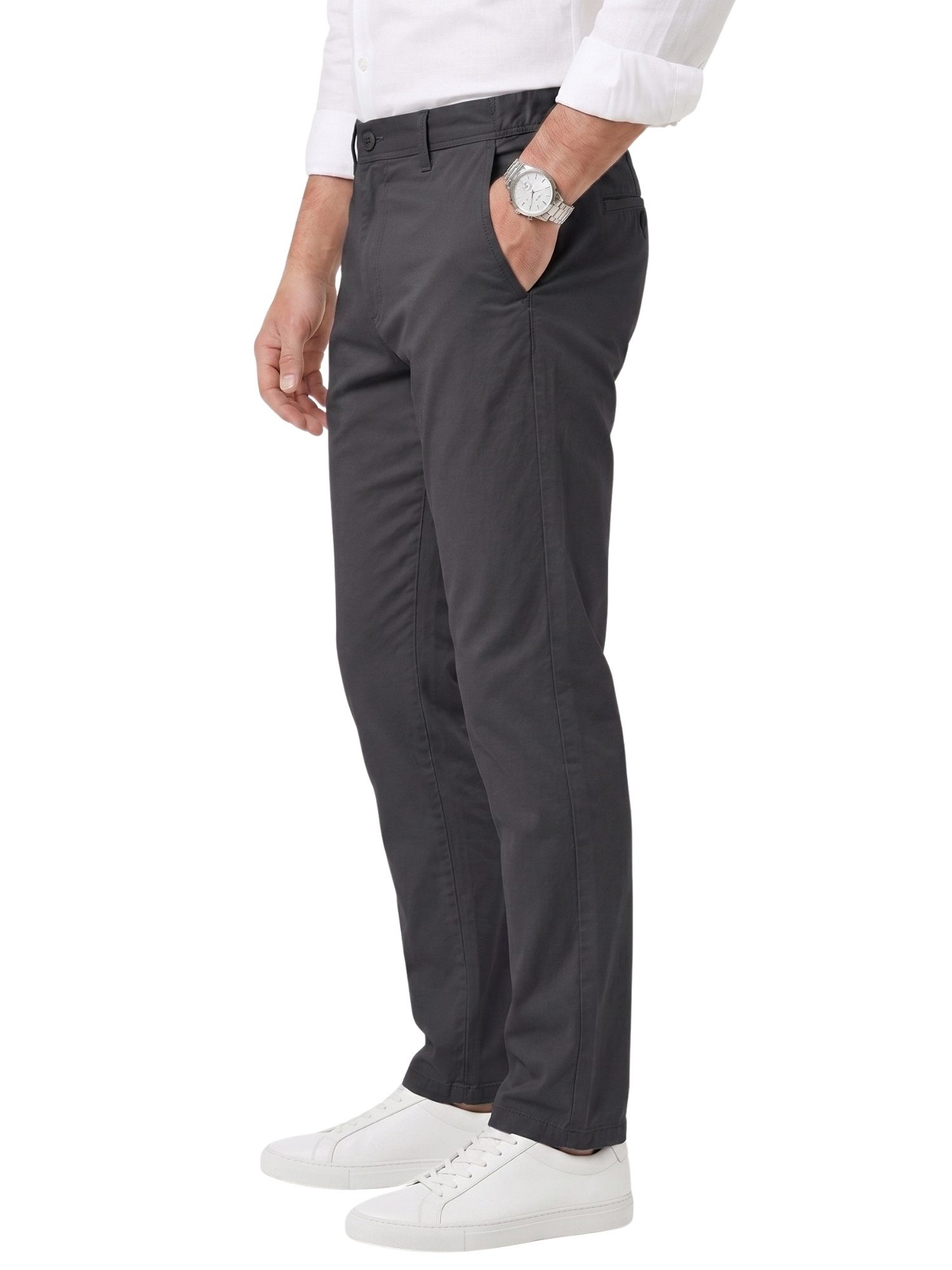 COMEOR Chinohose Urban Flex Modern Fit Baumwollhose (1 Hose) Bequeme Passform mit verstellbarem Kordelzug und praktischen Taschen