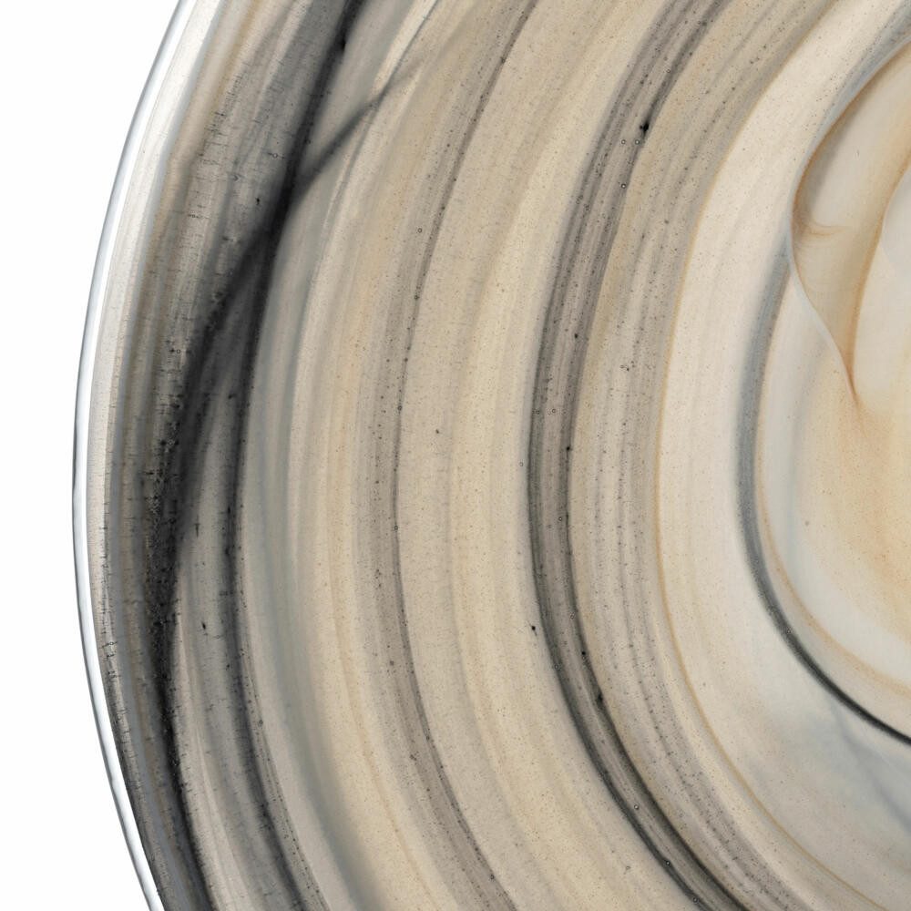LEONARDO Teller Alabastro Beige / Schwarz Ø 25 cm