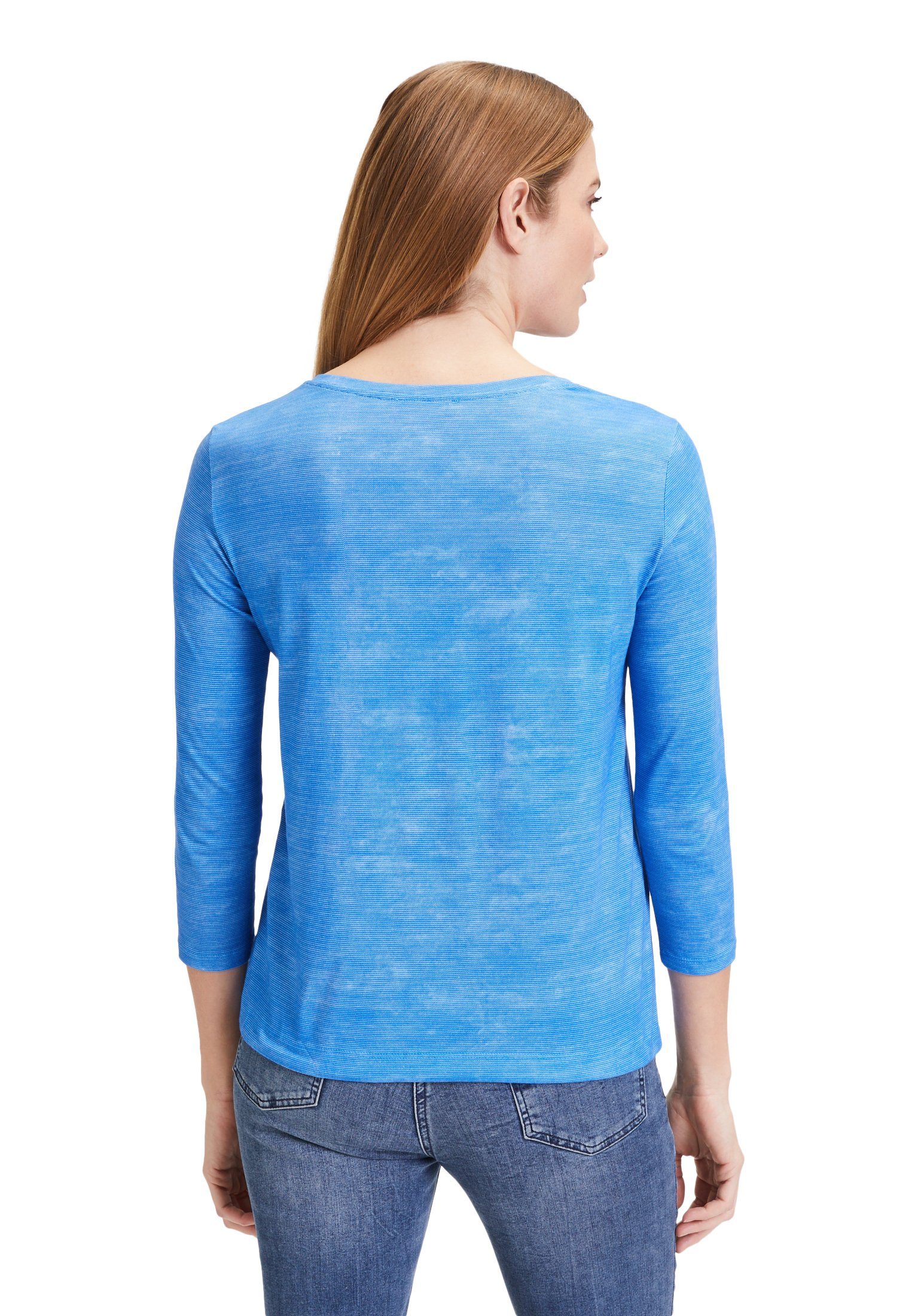Betty Barclay T-Shirt Glitzersteine Blue mit Tunnelzug (1-tlg) Blue-Light