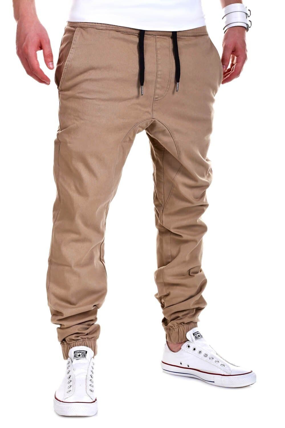 LUKE mit Chinohose Bund elastischem beige behype