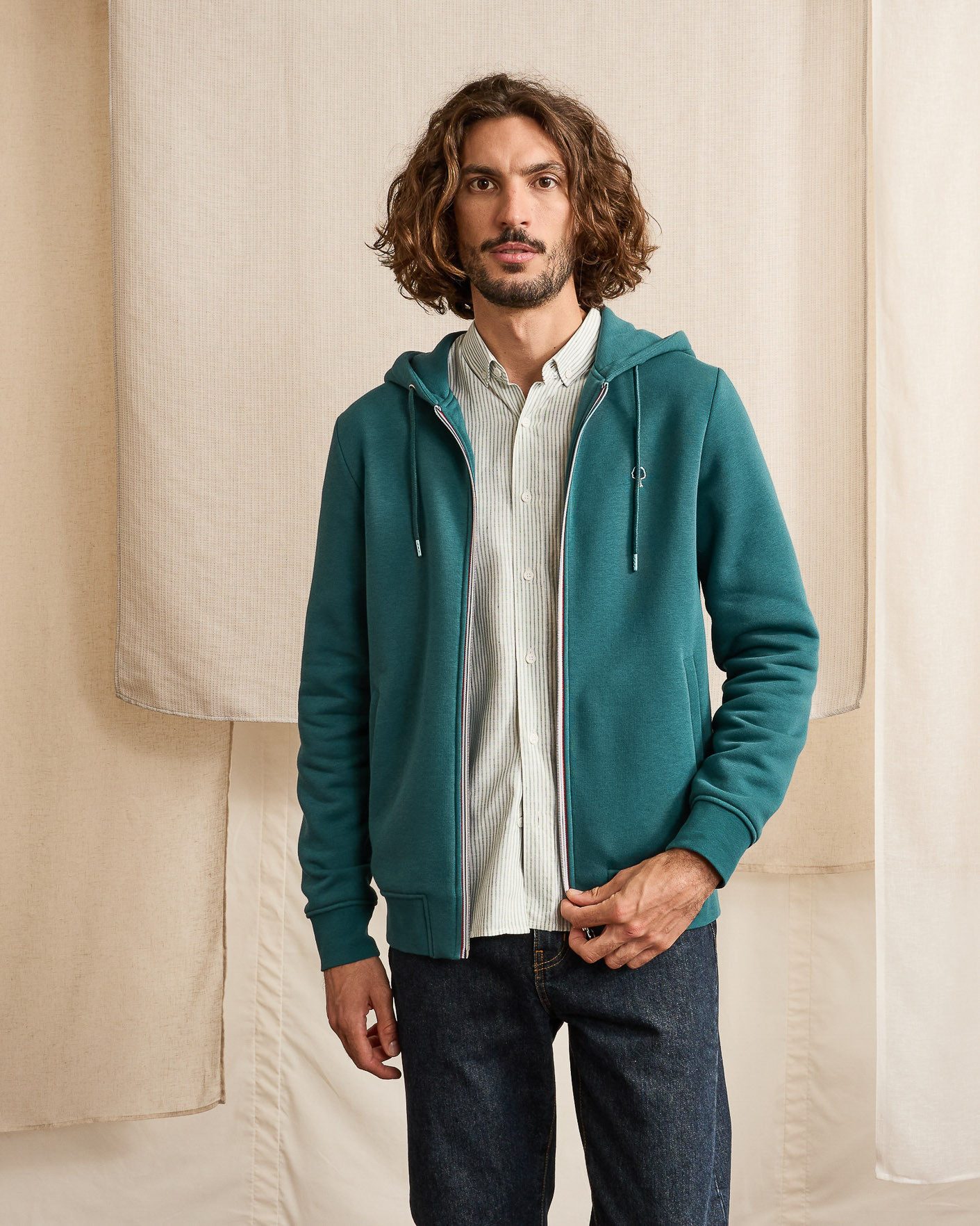 Kapuzensweatjacke Mesnil Knit