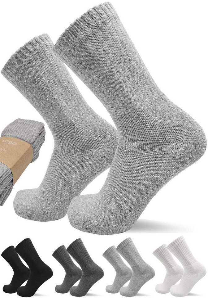 sogzz Tennissocken 5-30 Paar Sportsocken 80% Baumwolle Arbeitssocken Herren Damen (Modell: Sport Basic, 10-Paar)