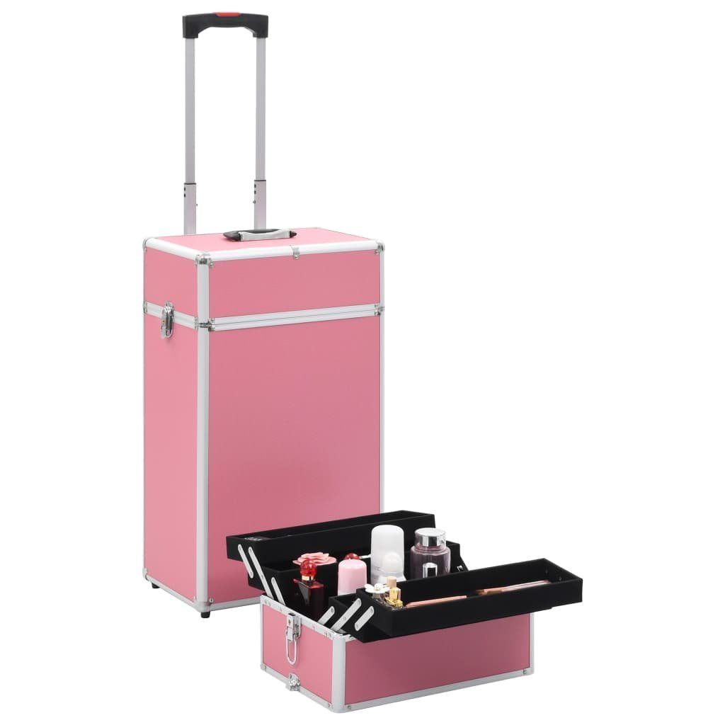 Kosmetikkoffer Aluminium vidaXL Rosa Kosmetik-Koffer