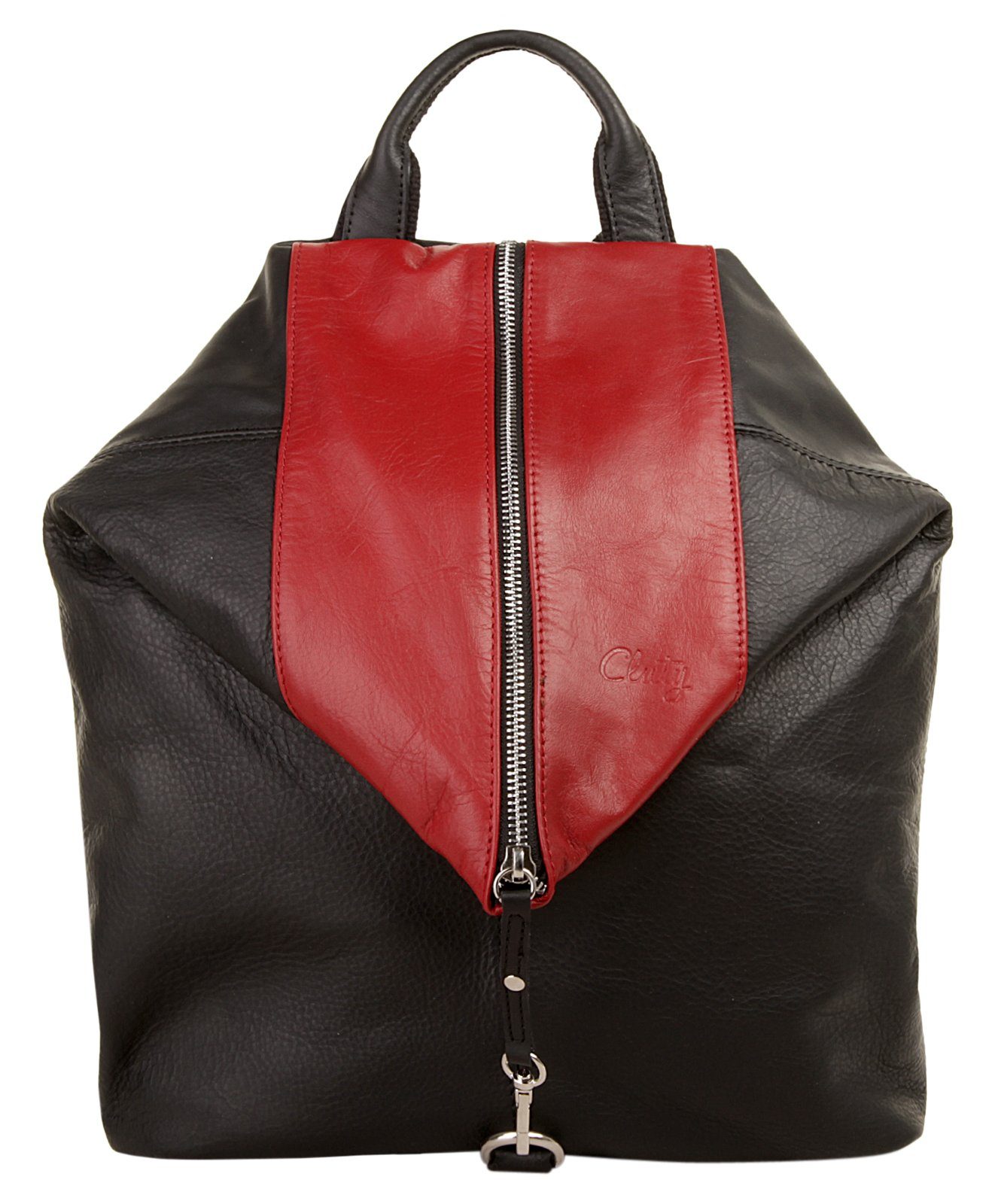 Cluty Cityrucksack, echt Leder, Made in Italy