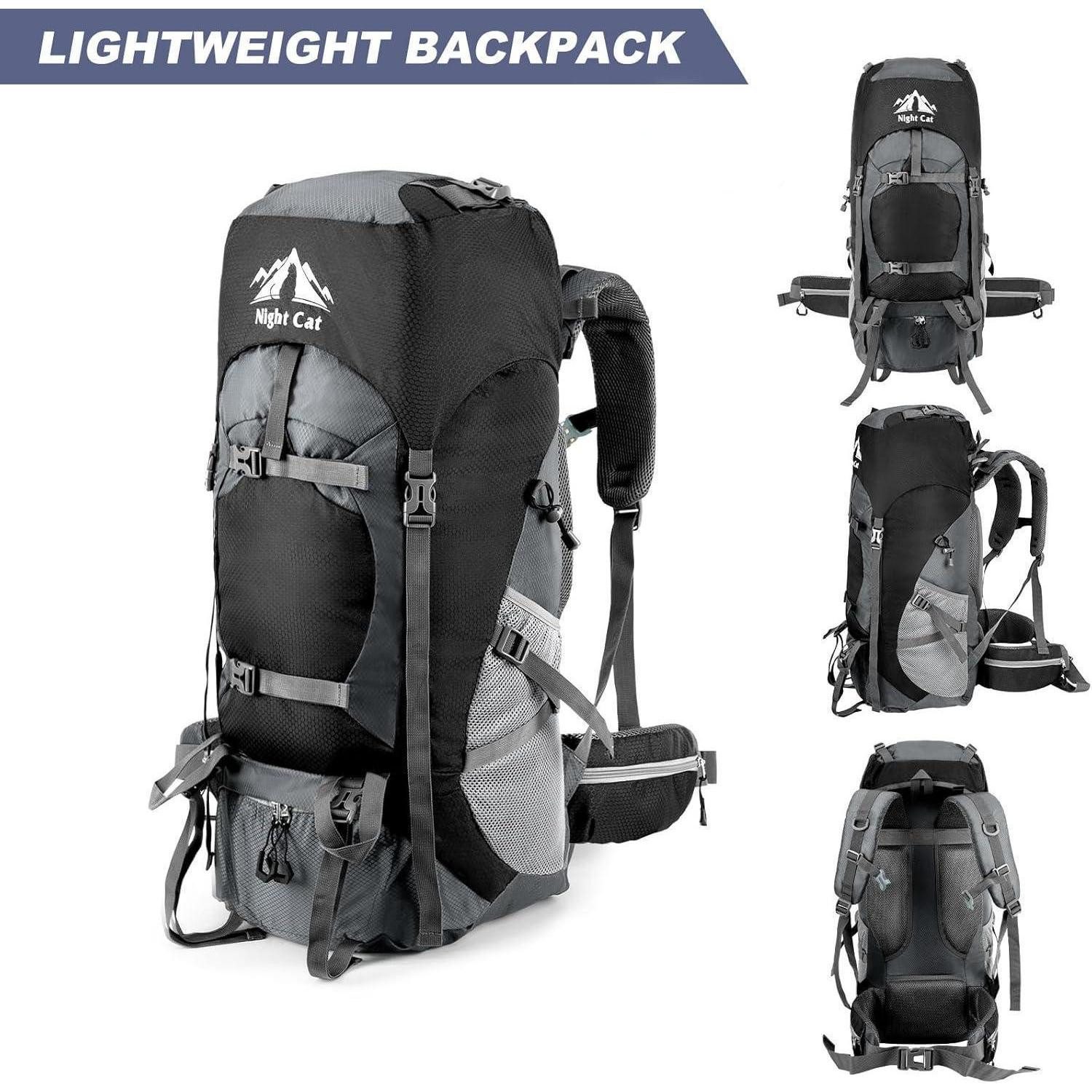 LuxusKollektion Wanderrucksack Trekkingrucksack 70L Atmungsaktiv Camping Wanderrucksack Herren Damen