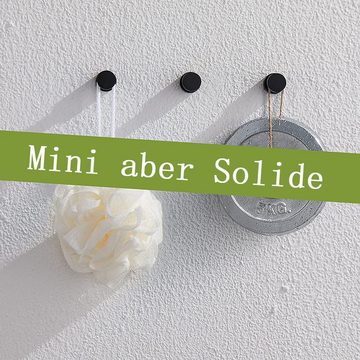 Houhence Wandhaken 2 Stück Metall Wandhaken Kleiderhaken für Bad & Küche Schwarz, (2-St)