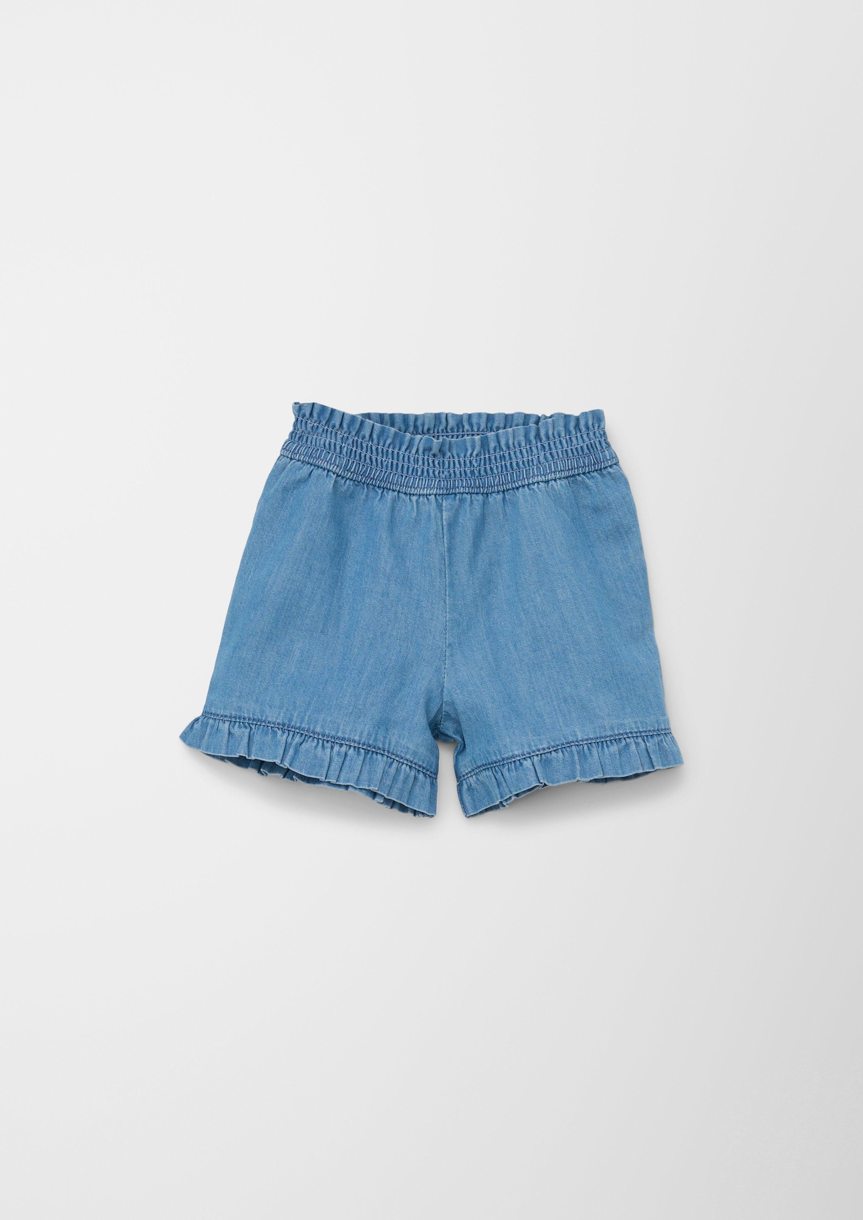 s.Oliver Shorts Jeans -Shorts / Regular Fit / High Rise / Elastischer Bund Smok-Detail