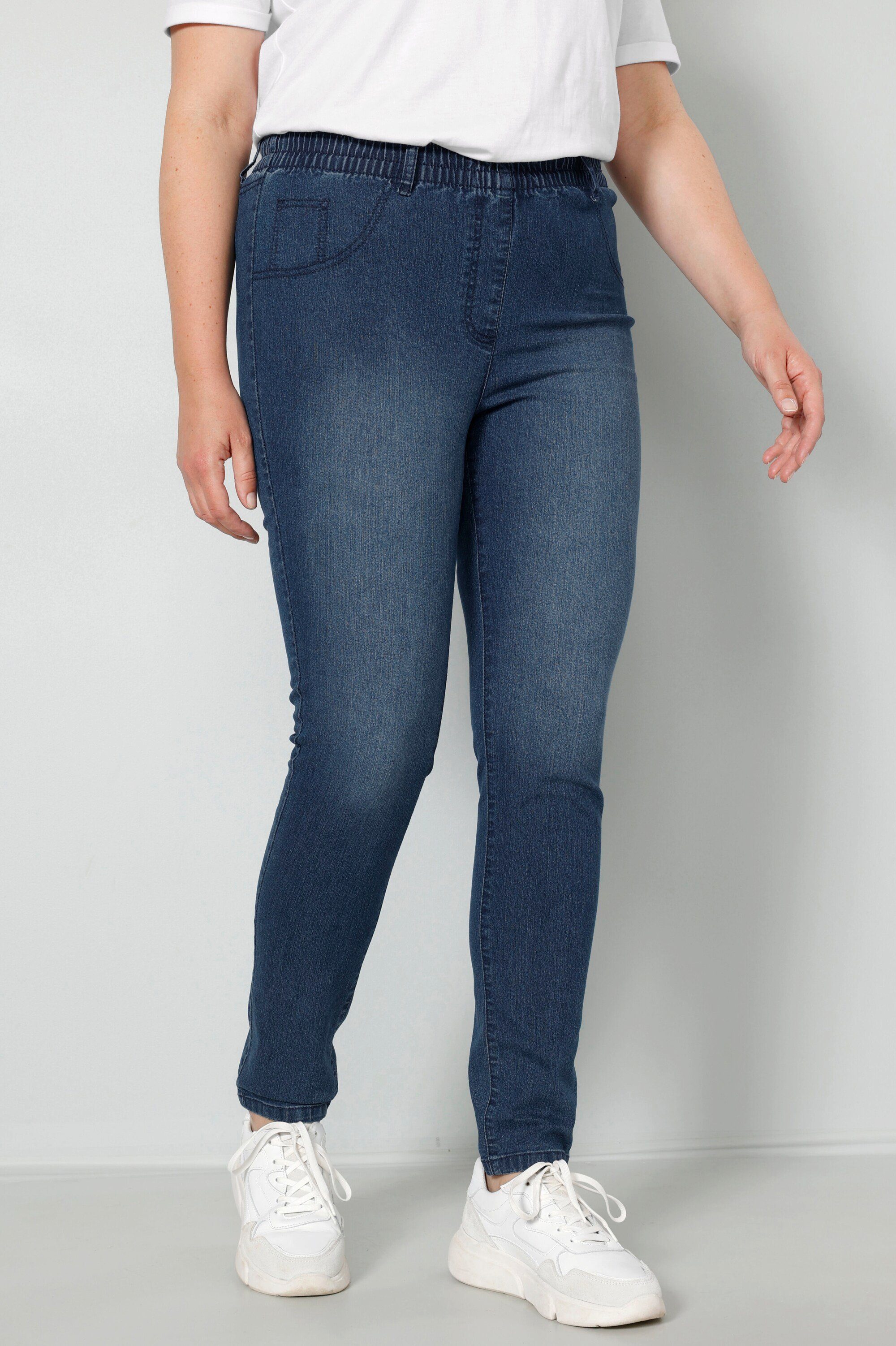MIAMODA Leggings Jeggings Elastikbund mit Gürtelschlaufen günstig online kaufen