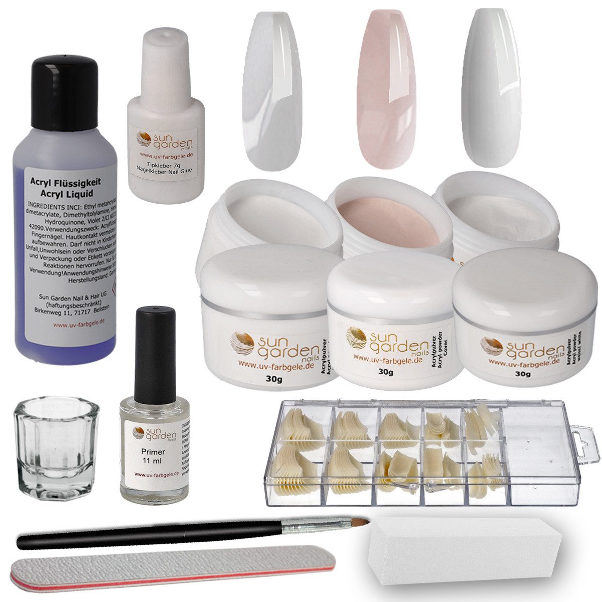 Nagellack-Set Acryl Set Siena - Nagelstudio Starterset
