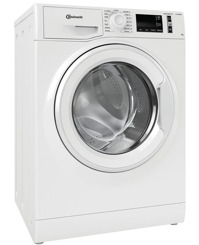BAUKNECHT Waschmaschine weiss WM 811 A, 8 kg, 1400 U/min, Dynamic Inverter- Motor, Mehrfachwasserschutz +, Nachlegefunktion