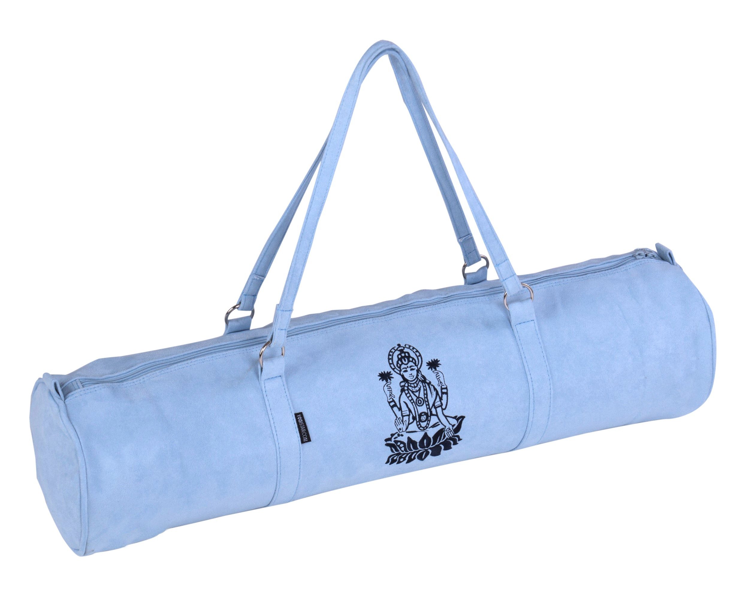 Yogistar Yogatasche Yogatasche yogibag® style - zip - velour - art collection - 69 cm (Standard, 1-tlg., Standard), Schicke Yogamatten-Tasche mit Stickerei, aus wasserdichtem Velour.