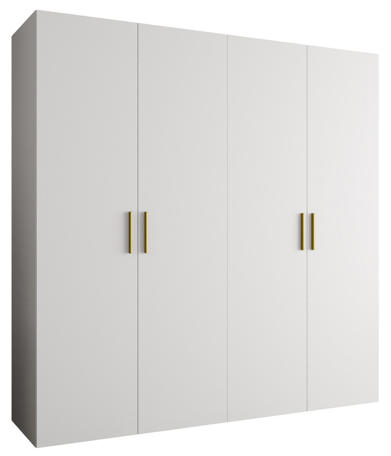 ABIKS MÖBEL Drehtürenschrank BARI 1 Schlafzimmerschrank mit Kleiderstange und Regalen Garderobenschrank Kleiderschrank in 5 verschieden Breiten und 4 Farben