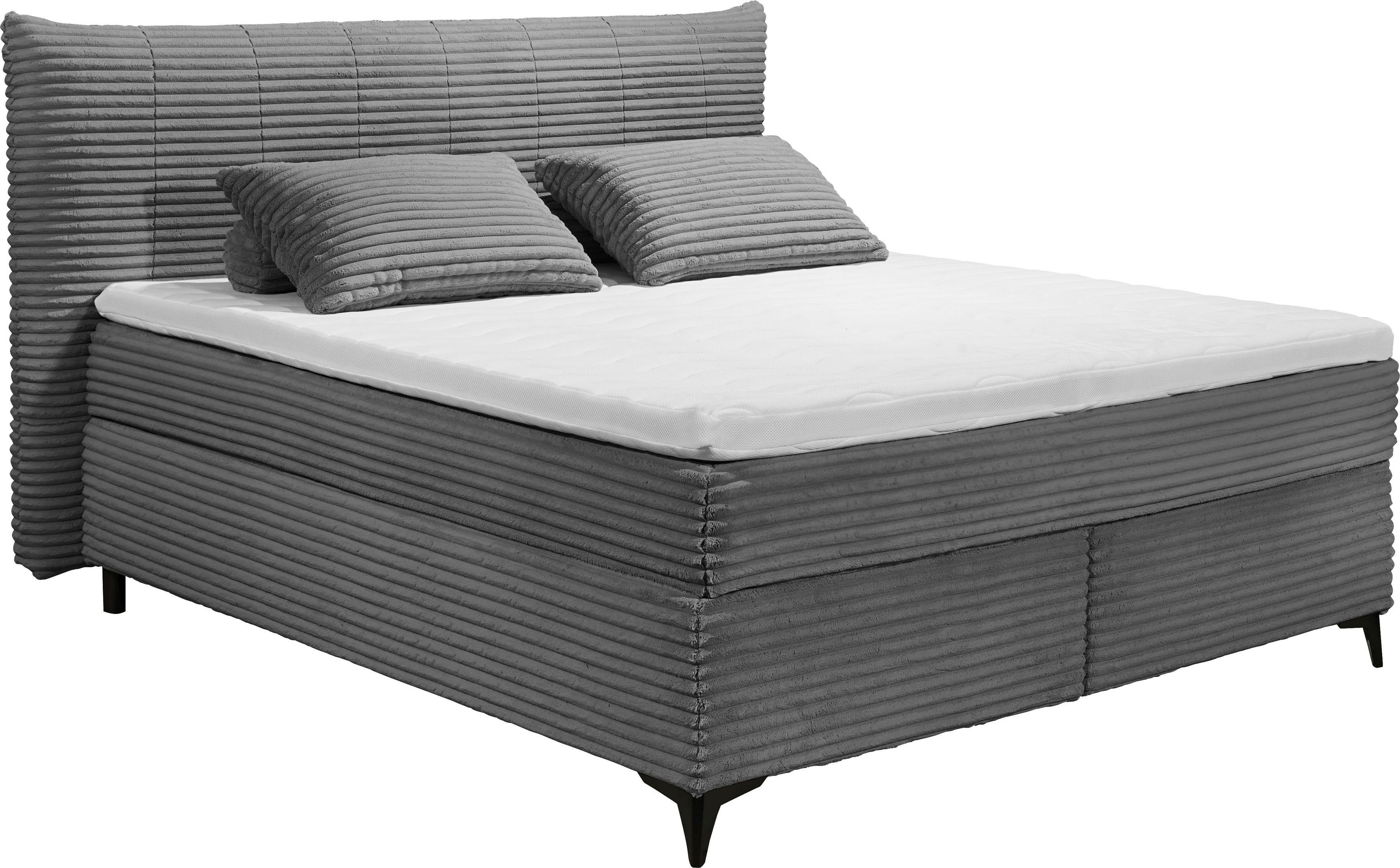 ED EXCITING DESIGN Boxspringbett Seattle, harte günstig online kaufen
