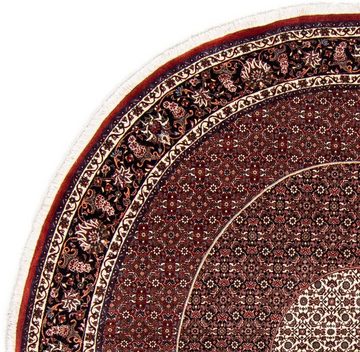 Orientteppich Perser - Bidjar rund - 247 x 247 cm - dunkelrot, morgenland, rund, Höhe: 15 mm, Wohnzimmer, Handgeknüpft, Einzelstück mit Zertifikat