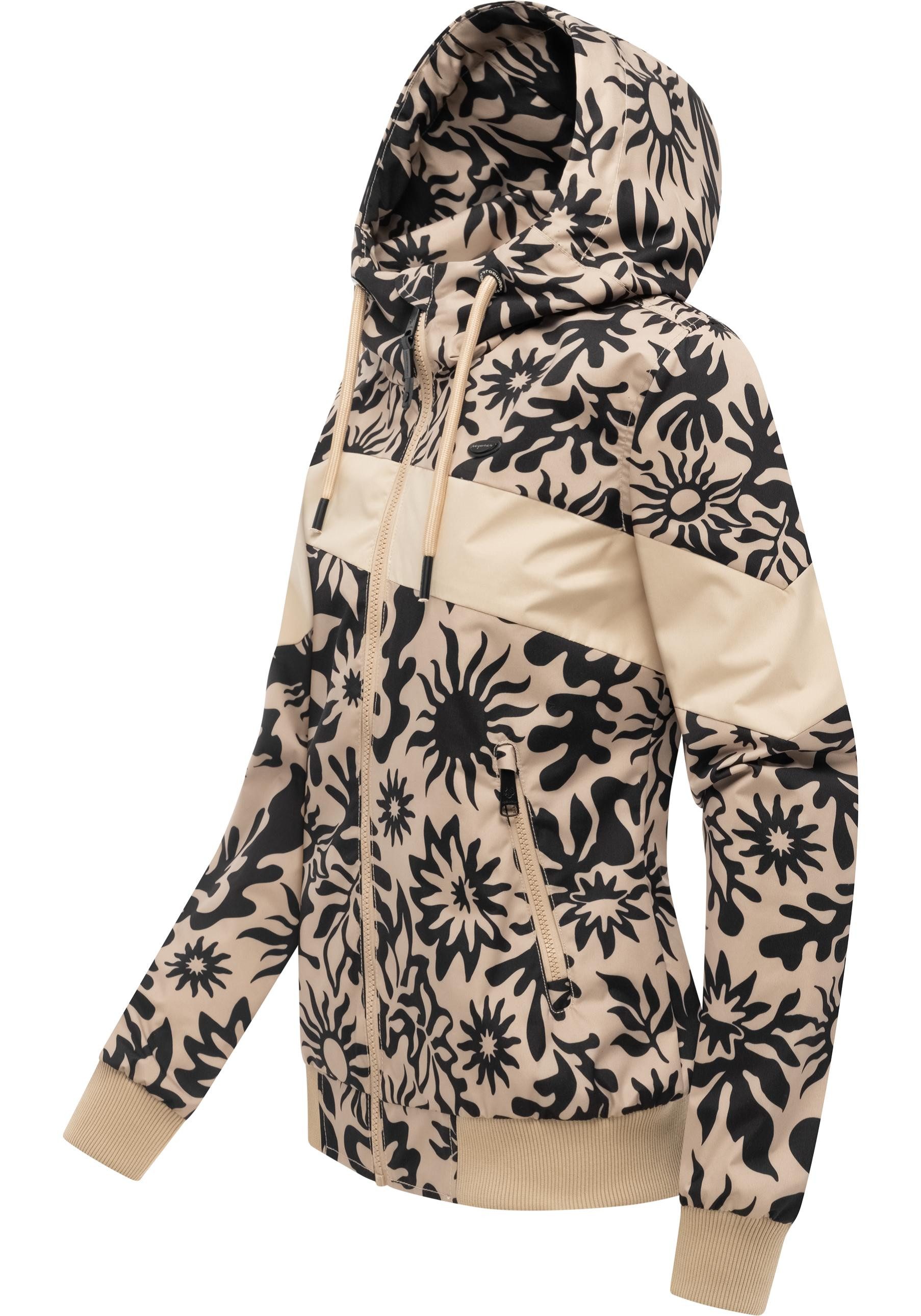 Ragwear Outdoorjacke Nuggie Block Flower modische Damen Freizeitjacke mit f günstig online kaufen