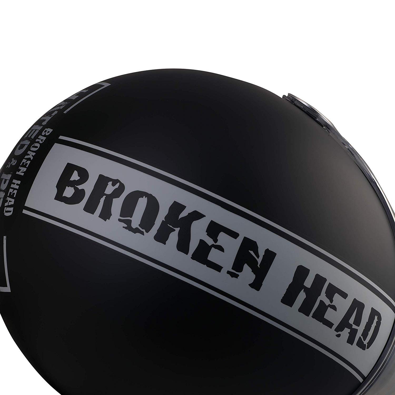Broken Head Motorradhelm Visier und (mit schwarzem & Proud Hated inkl. Visier Visier), inklusiv klarem schwarzem schwarzem
