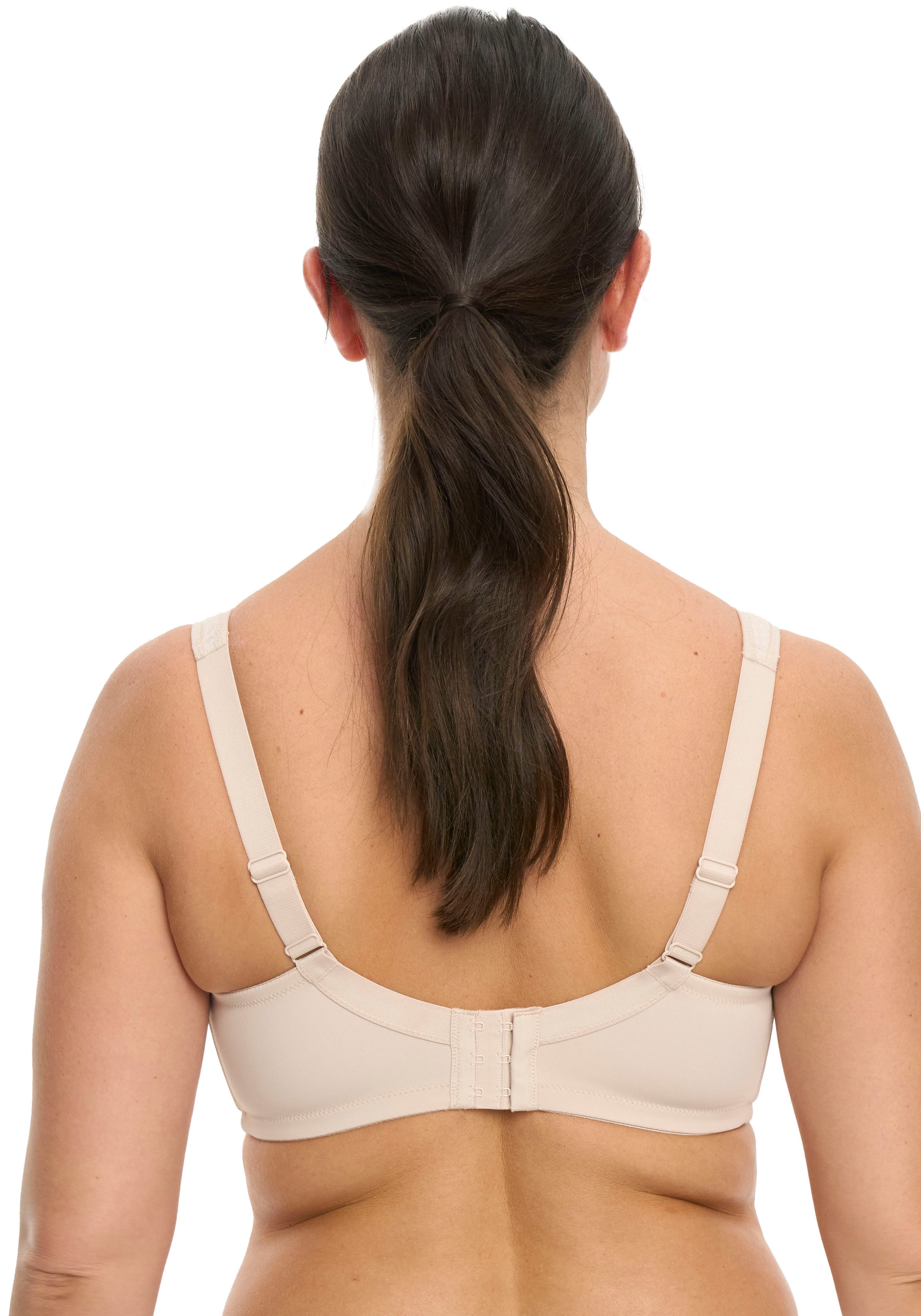 Susa Bügelloser BH Classic Spitze, genähte Cups, Jacquard-Muster, elastisch, Komfortträger