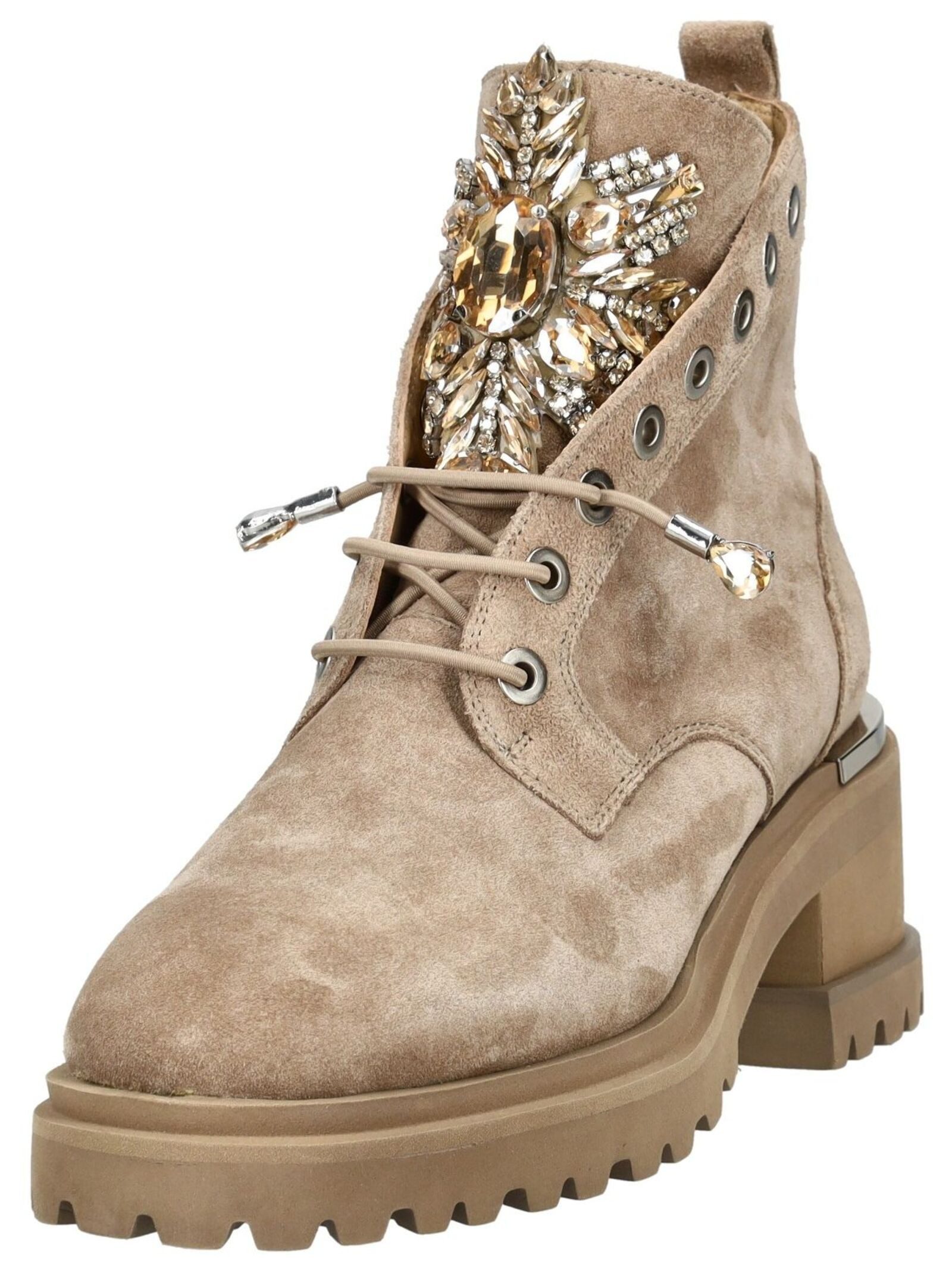 Alma en Pena ALMA EN PENA Stiefelette Veloursleder Schnürstiefelette günstig online kaufen