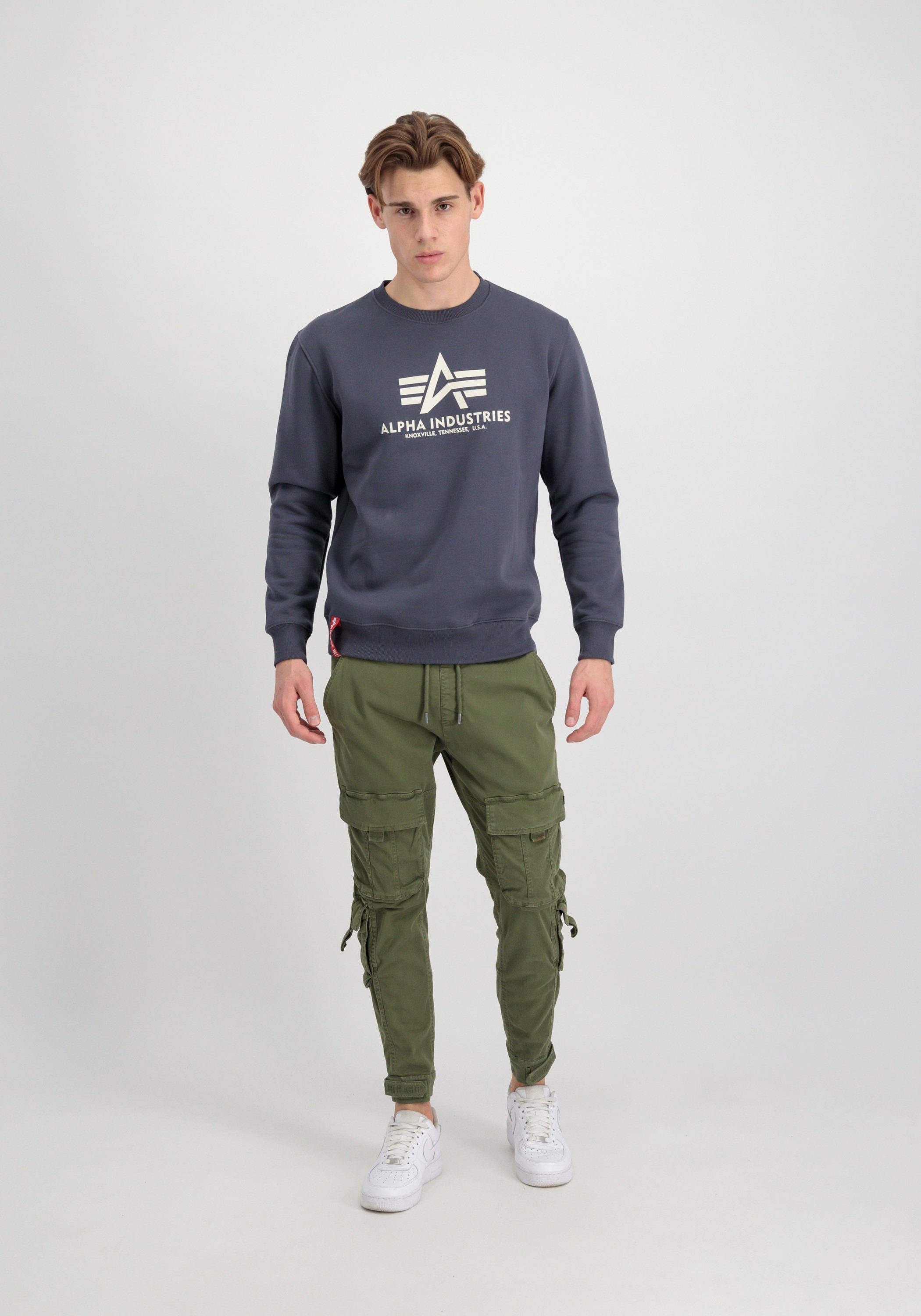 Sweatshirts greyblack Industries - Sweater Industries Alpha Alpha Sweater Men Basic