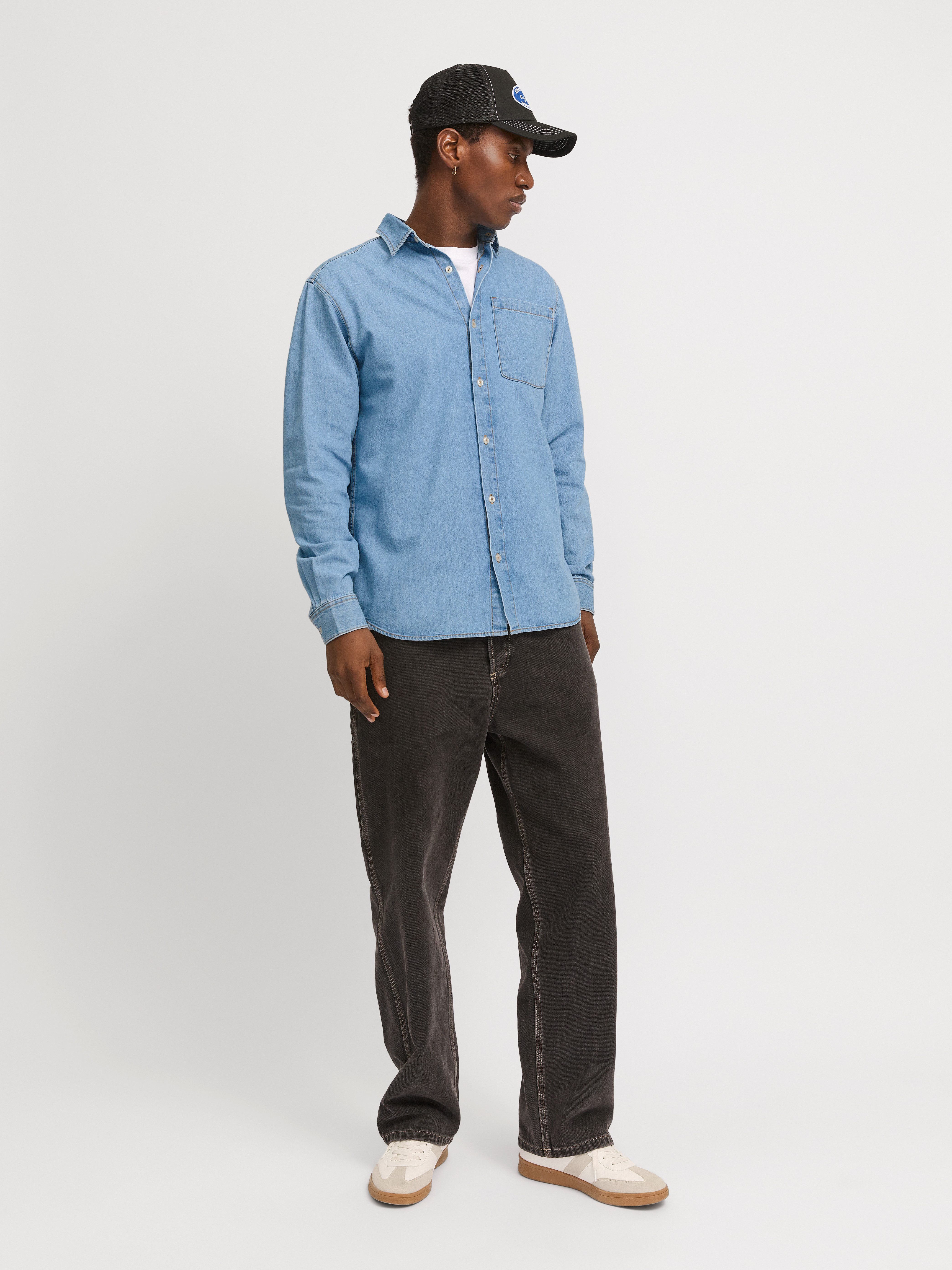 Jack & Jones Jeanshemd JJICREEK JJSHIRT L/S AKM 596 NOOS
