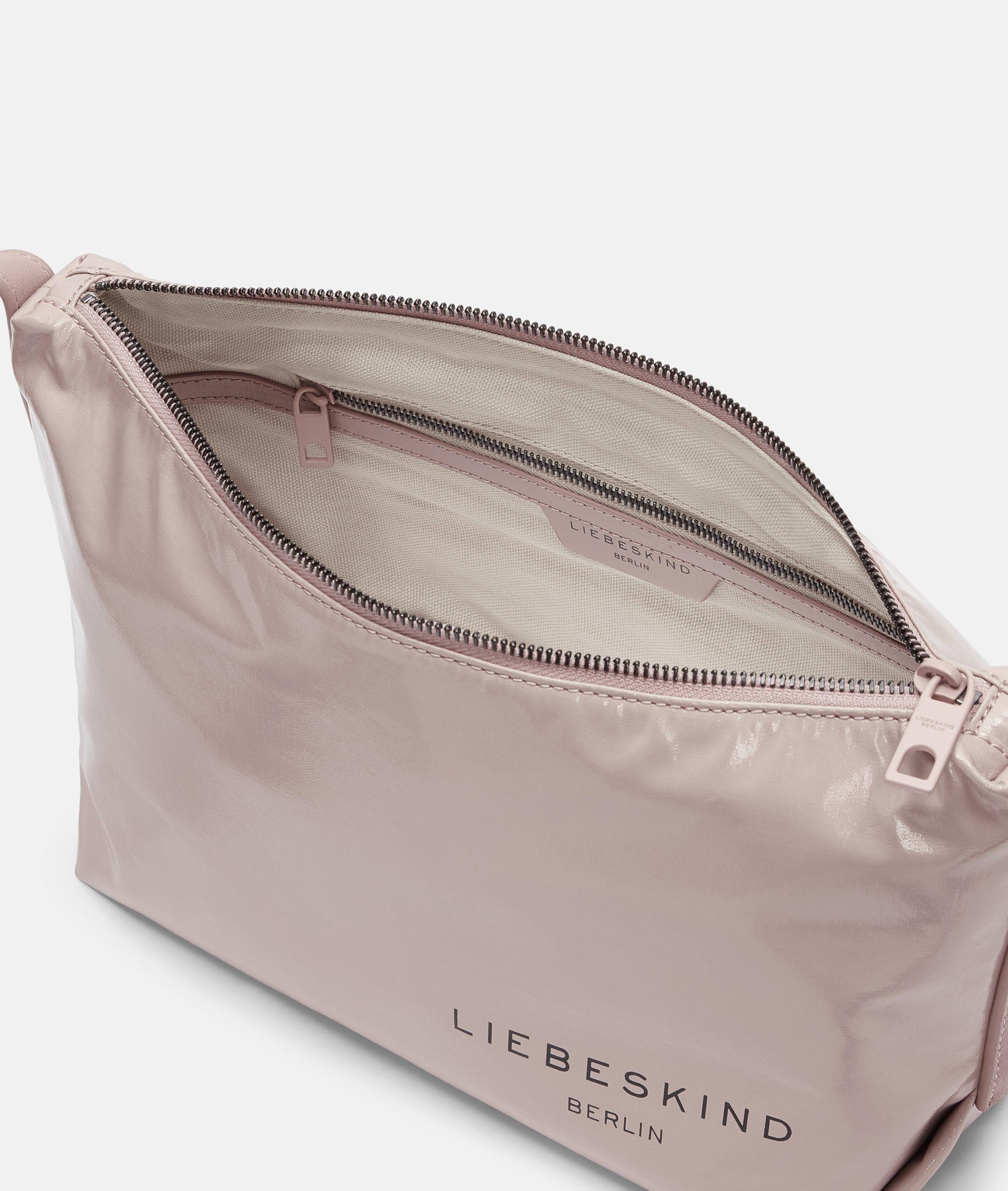Liebeskind Berlin Umhängetasche Elvira Crossbody M, Geräumige Umhängetasche aus folierter Baumwolle