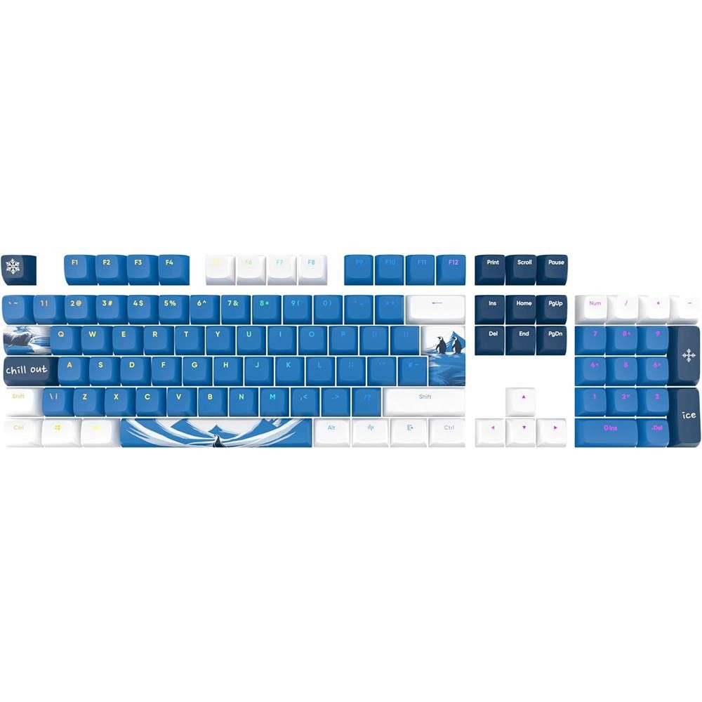 Dark Project Tastatur-Tastenkappen Dark Project x GeekBoy Keycaps 2 Skins in 1 [ANSI & ISO] Tastenkappen, Zwei einzigartige Designs