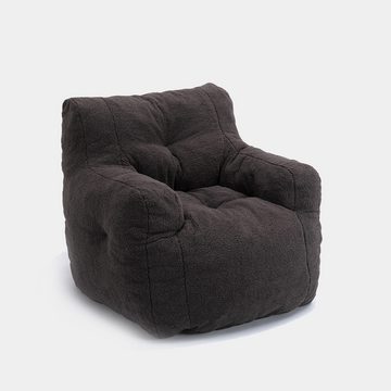 Celya Sitzsack Teddy-Stoff gepolstert Schaumstoff Sitzsack Stuhl, 94x70x100cm