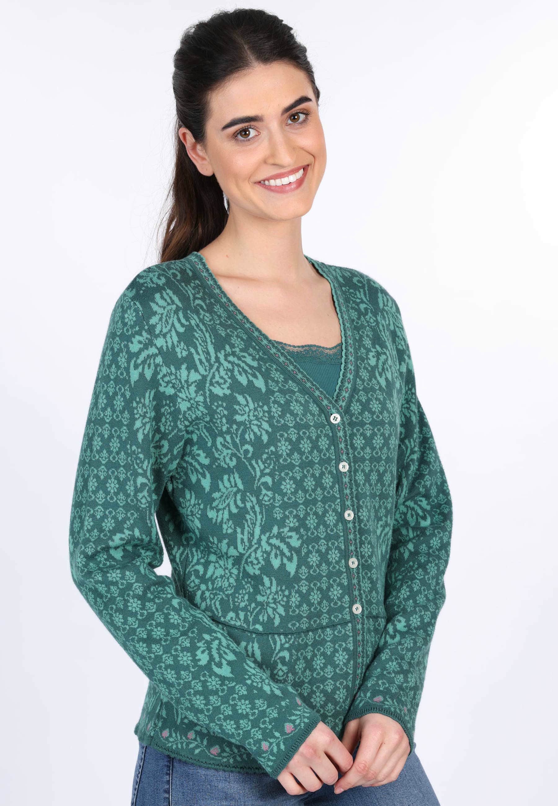 Sorgenfri Sylt Strickjacke Lindara Ajour-Strickdetails