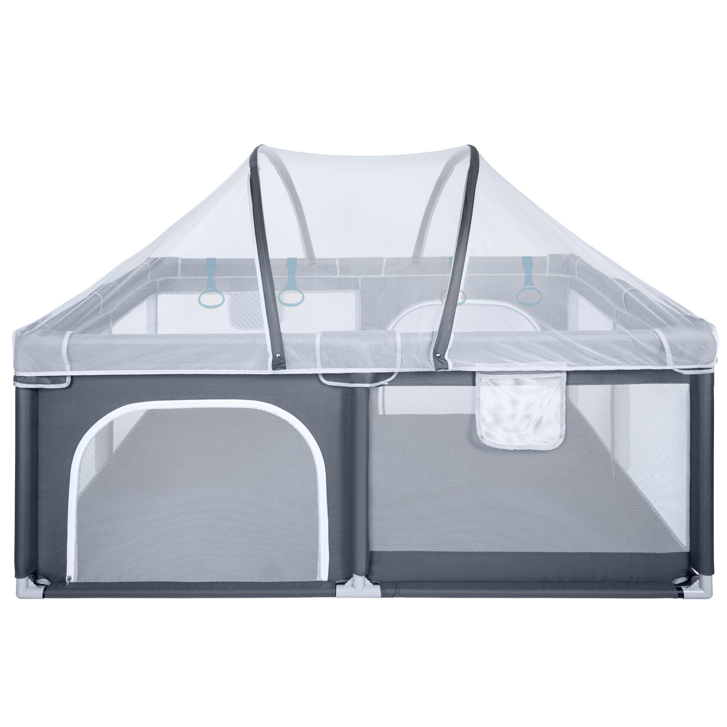 ONVAYA Laufgitter mit Insektenschutznetz, Laufstall, Babyzaun, Krabbelgitte günstig online kaufen