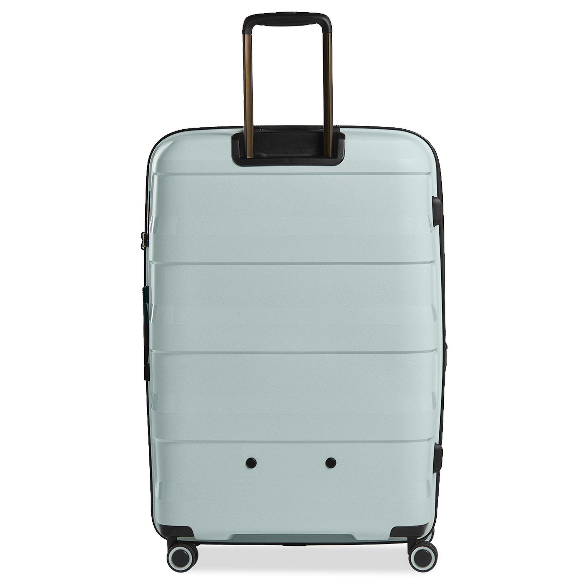 4 erw., Trolley Stratic Straw+ 76 pastel Rollen L - blue 4-Rollen-Trolley cm