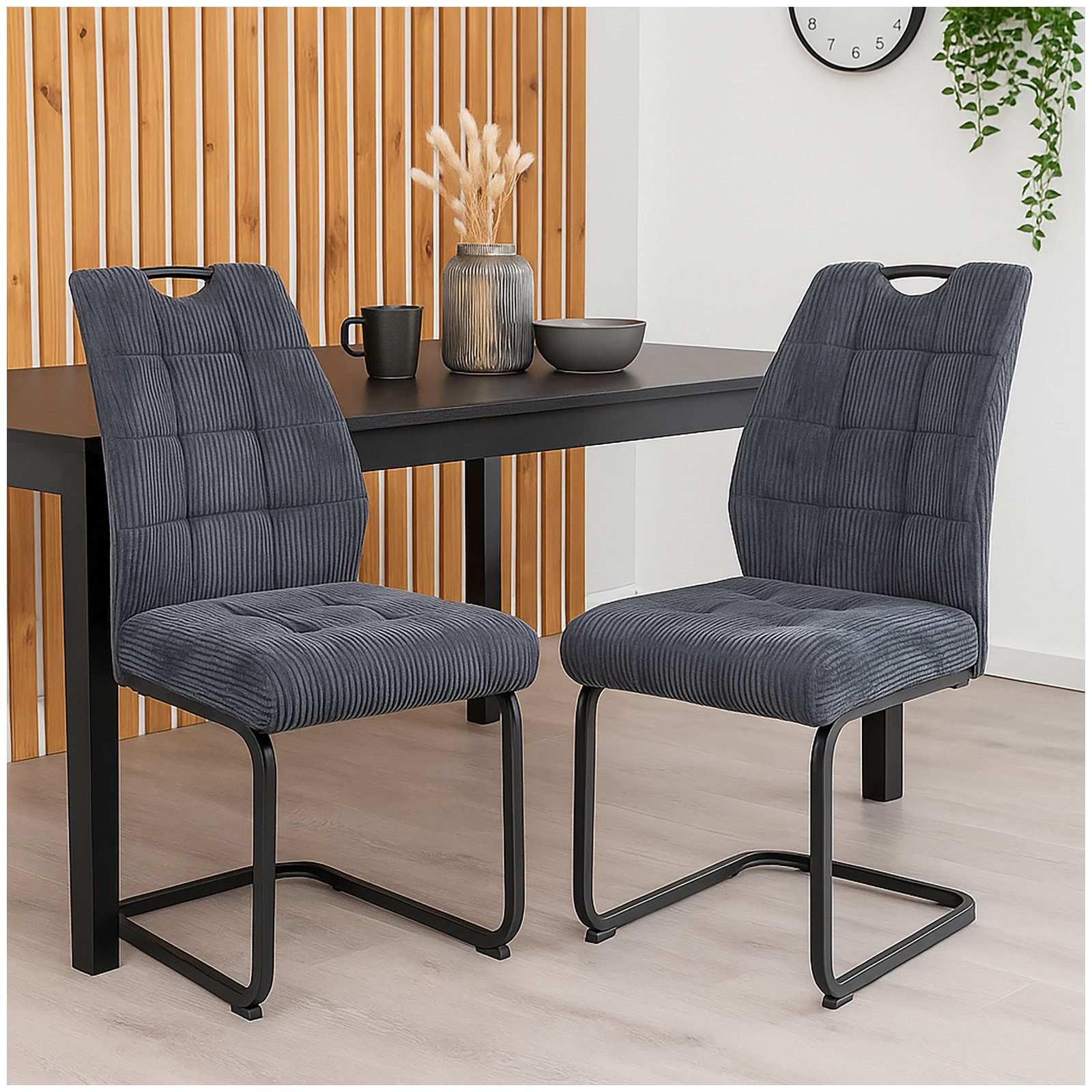 HTI-Living Esszimmerstuhl Modernes 2er Set Schwingstühle günstig online kaufen