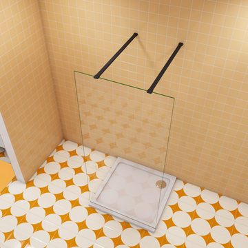 duschspa Duschwand 200cm ESG Duschwand Walk in Dusche Duschtrennwand Glaswand, Einscheibensicherheitsglas, Sicherheitsglas, (Set), Glas, Nano Glas