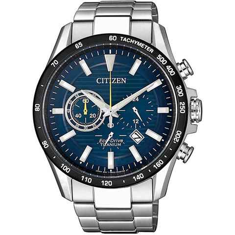 Citizen Chronograph CA4444-82L, Armbanduhr, Herrenuhr, Solar, Titan, Stoppfunktion