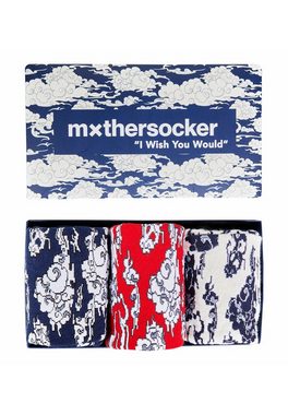 Mxthersocker Socken UNHINGED - CLOUDED JUDGEMENT (3-Paar) mit trendigem Wolkenmuster