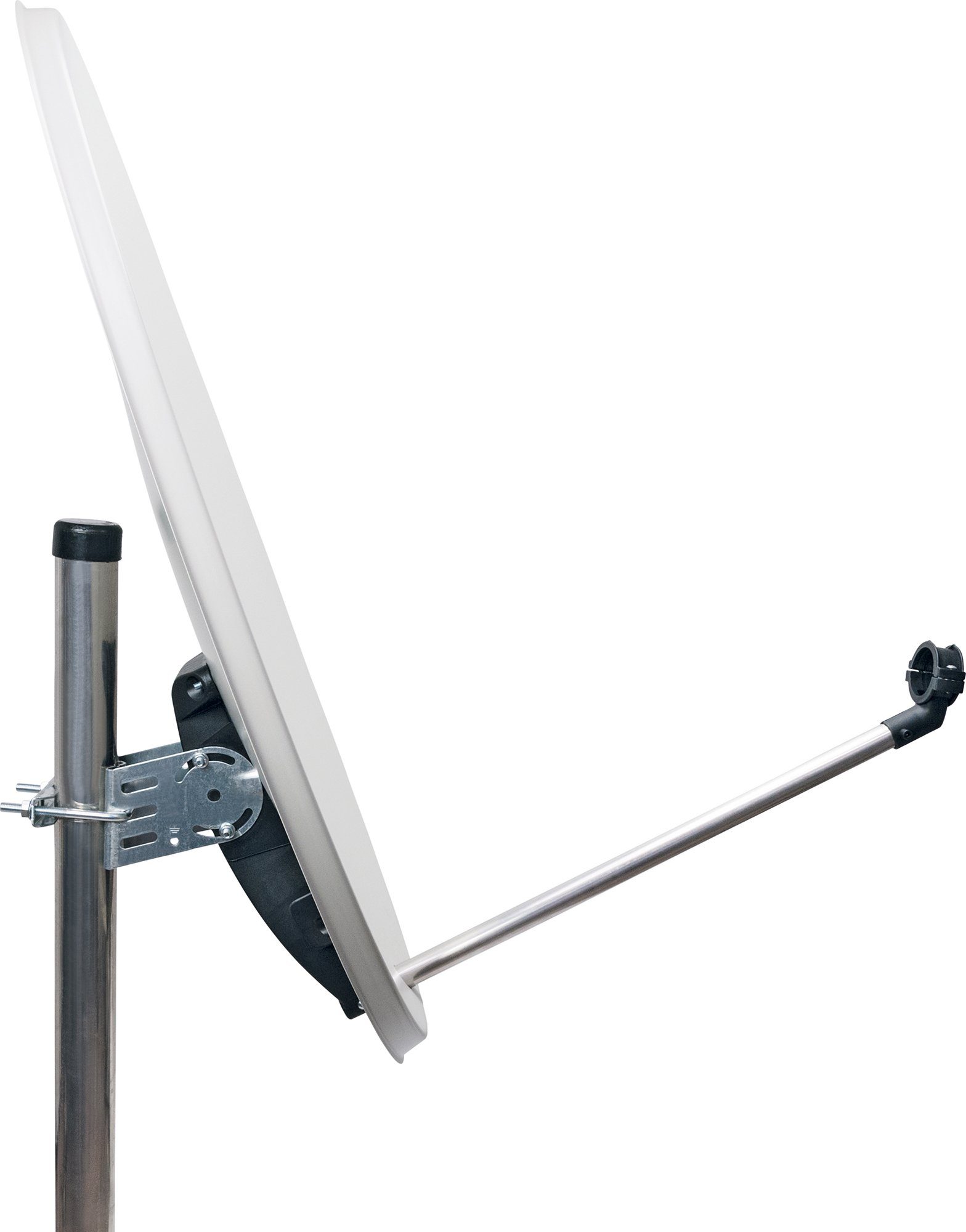 Schwaiger SPI993 011 SAT-Antenne (72 cm, Stahl, Twin LNB, hellgrau)