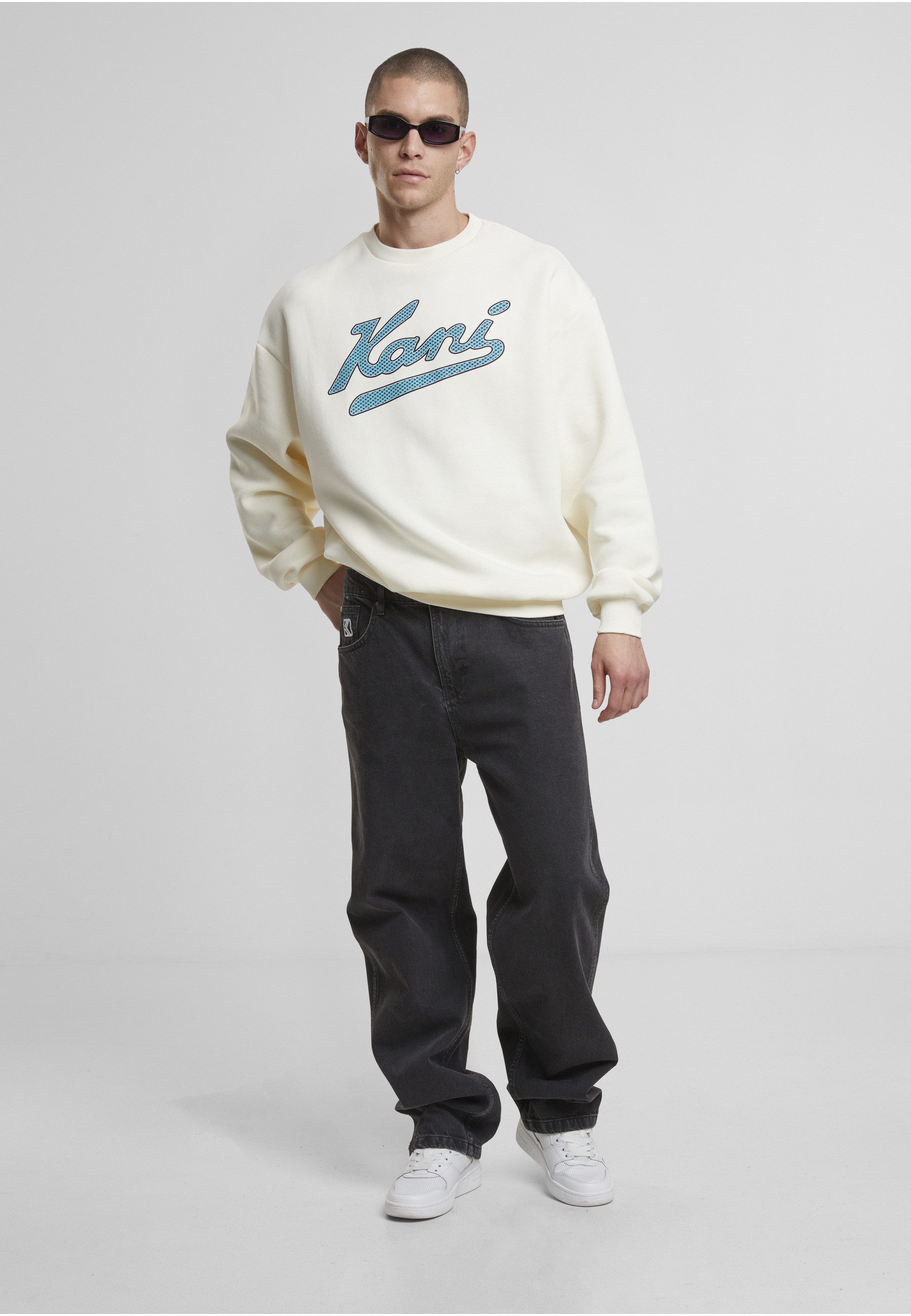 Karl Kani Rundhalspullover Karl Kani Varsity Palm Os Crewneck (1-tlg)