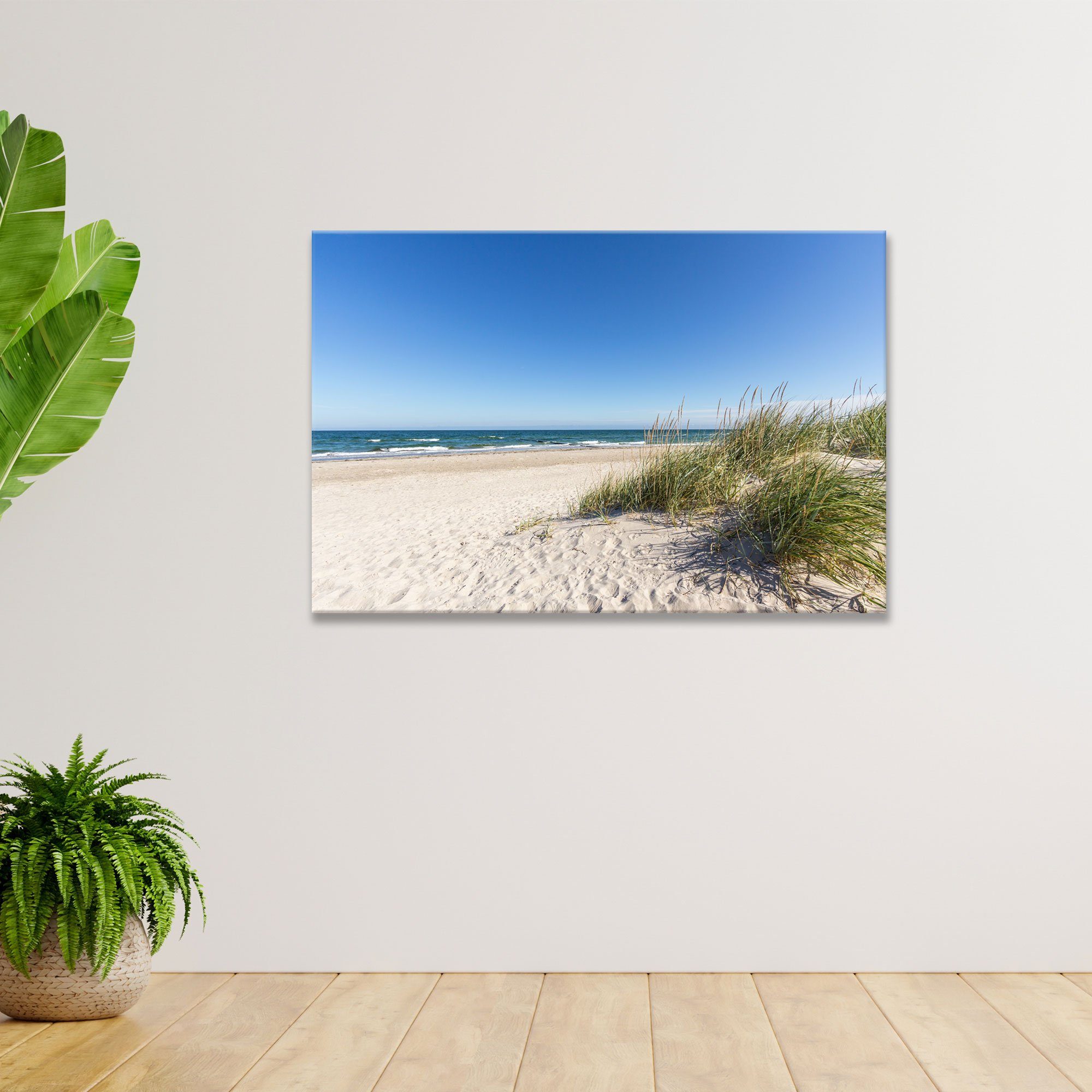 WallSpirit Leinwandbild "Strand Ostsee" - XXL Wandbild – Bild 5 von 5