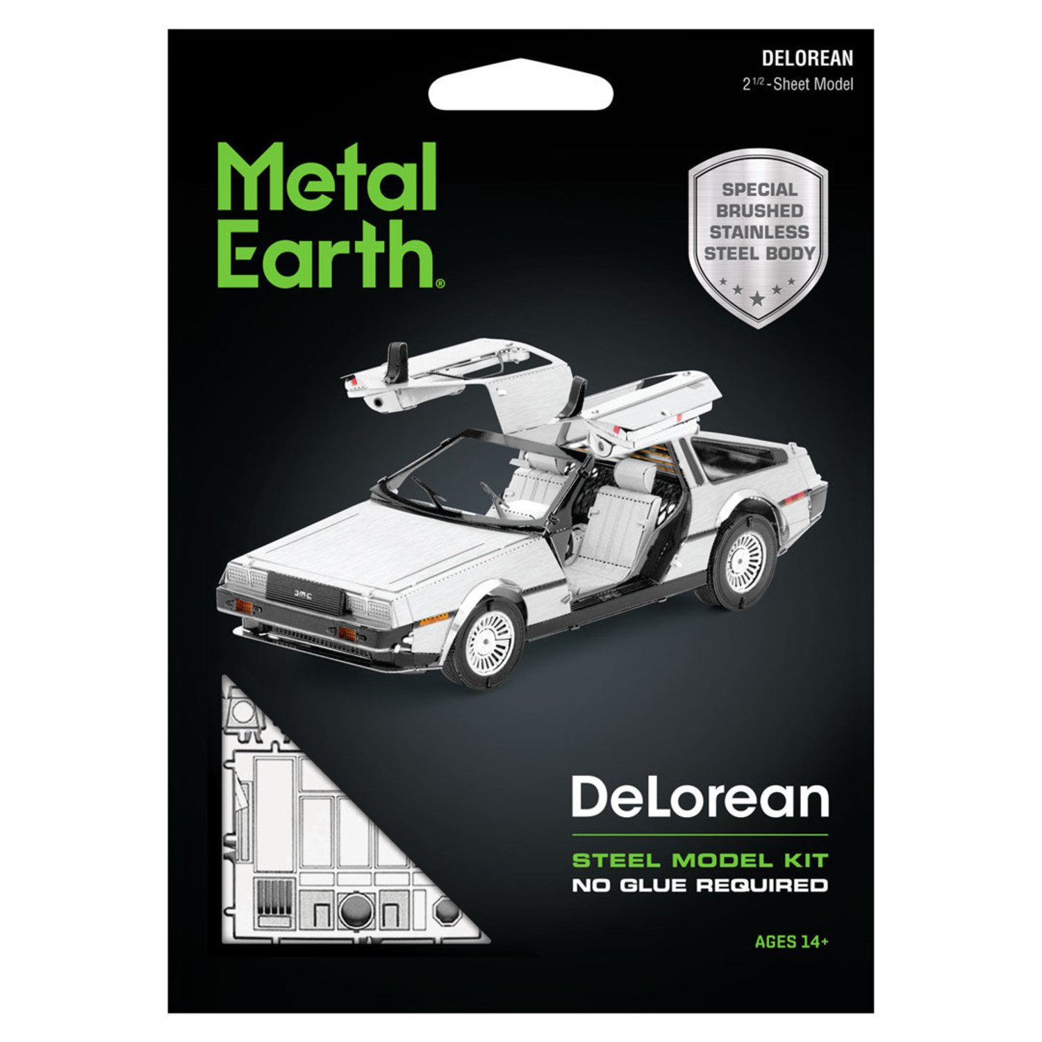 Invento Modellbausatz DeLorean 3D Modellbausatz aus Metall